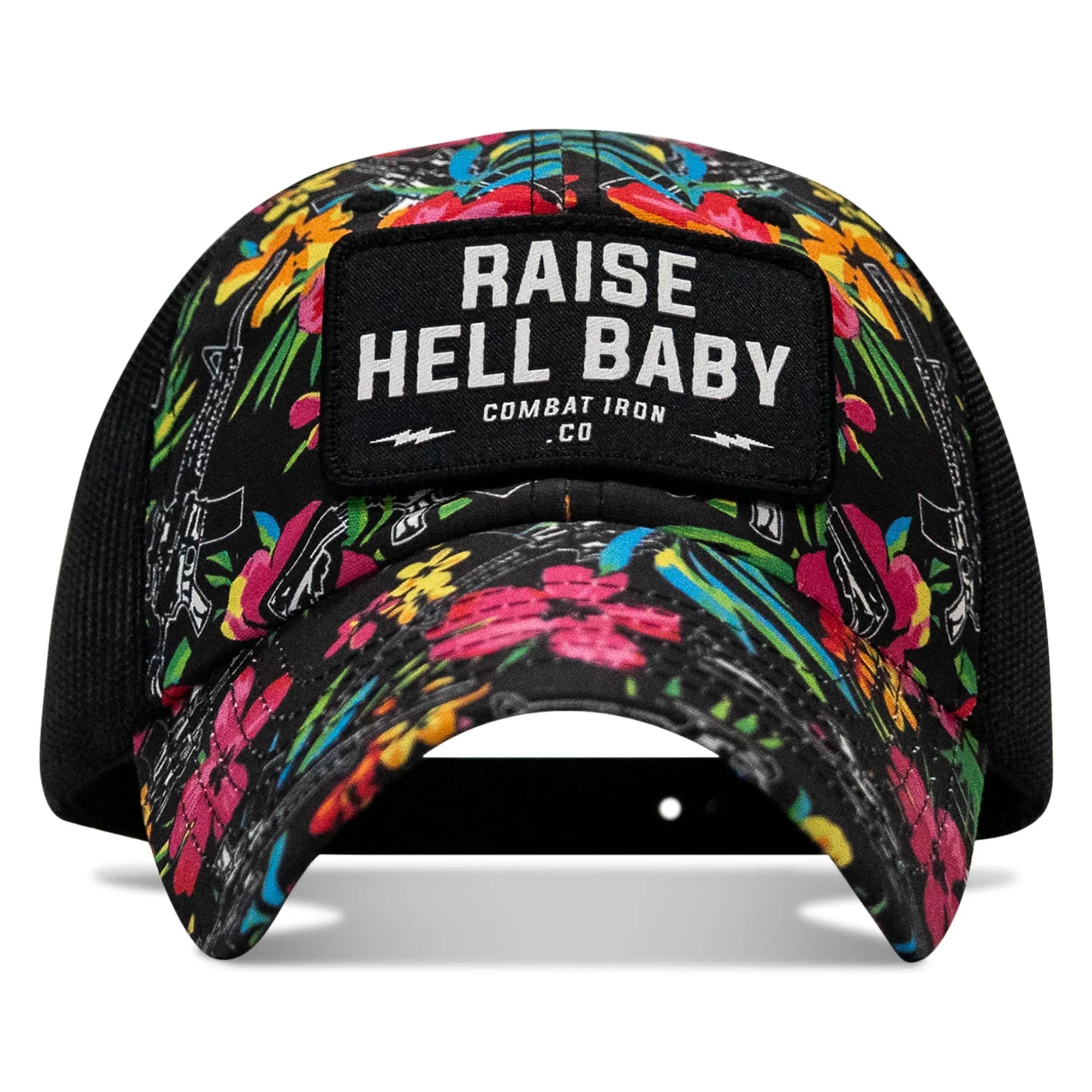 Raise Hell Baby Patch Tactical Ripstop Mesh Snapback Hat - Combat Iron Apparel Co.