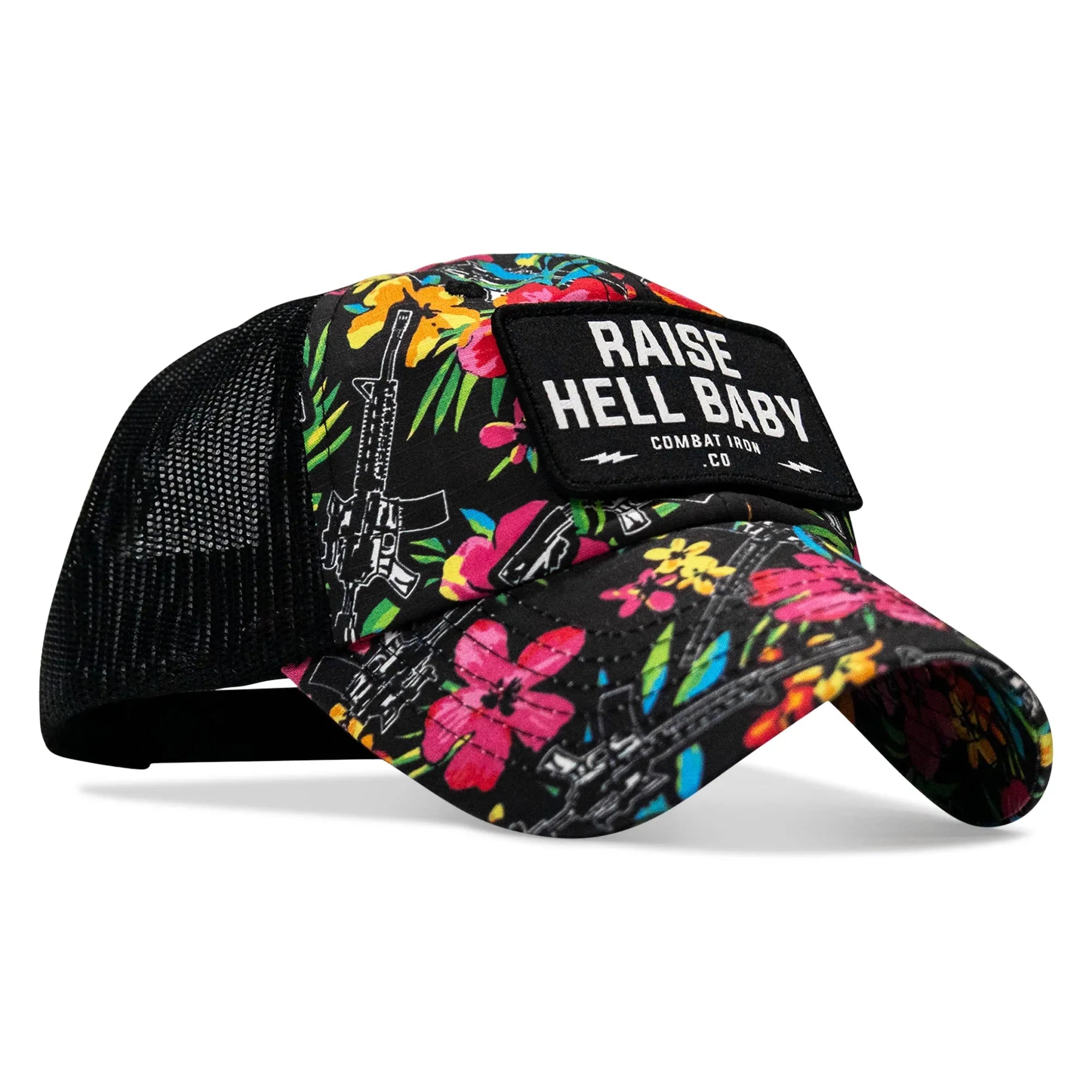 Raise Hell Baby Patch Tactical Ripstop Mesh Snapback Hat - Combat Iron Apparel Co.