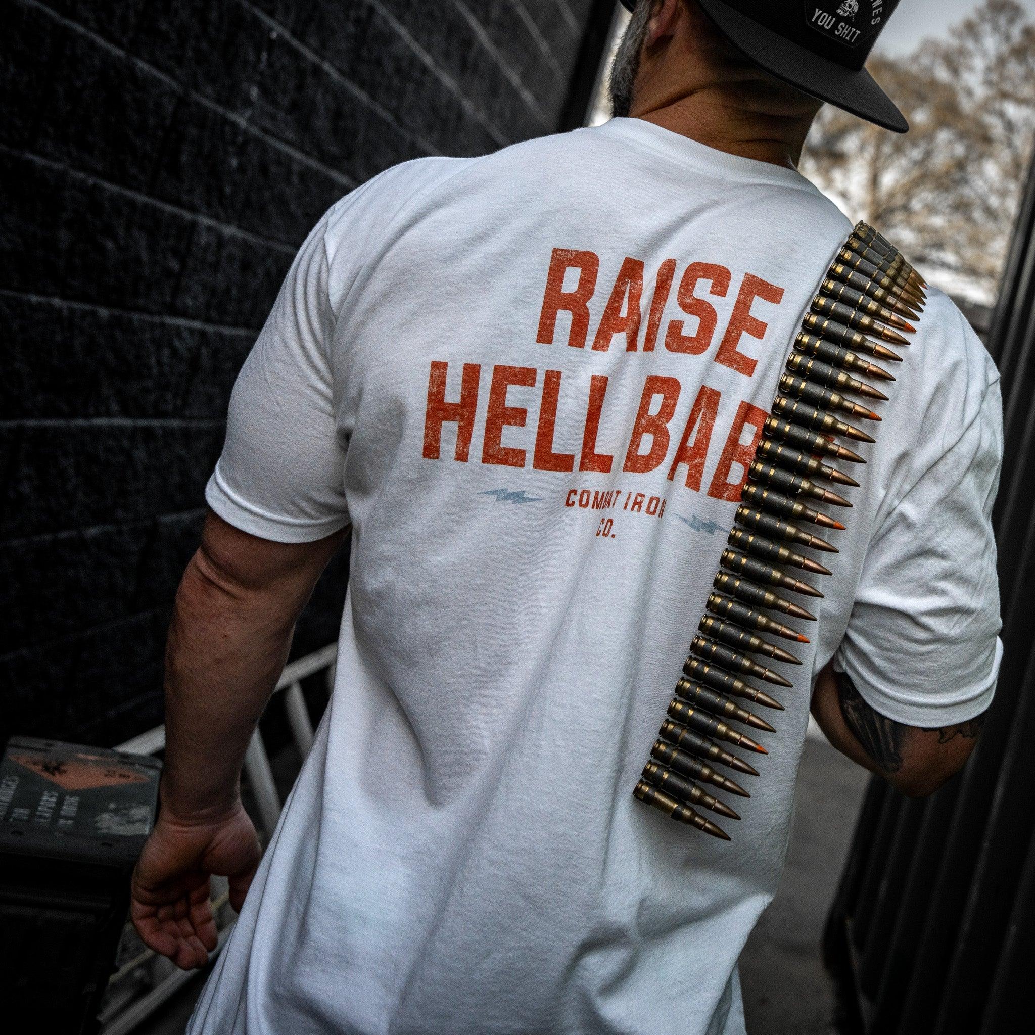 Raise Hell Baby Men's T-Shirt - Combat Iron Apparel Co.