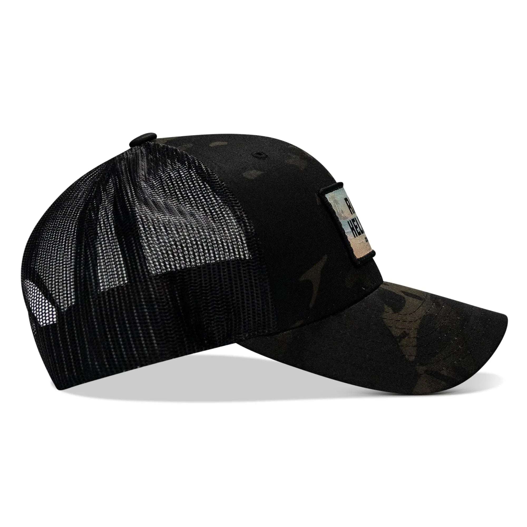 Raise Hell Baby Sunset Patch Snapback Hat - Combat Iron Apparel Co.