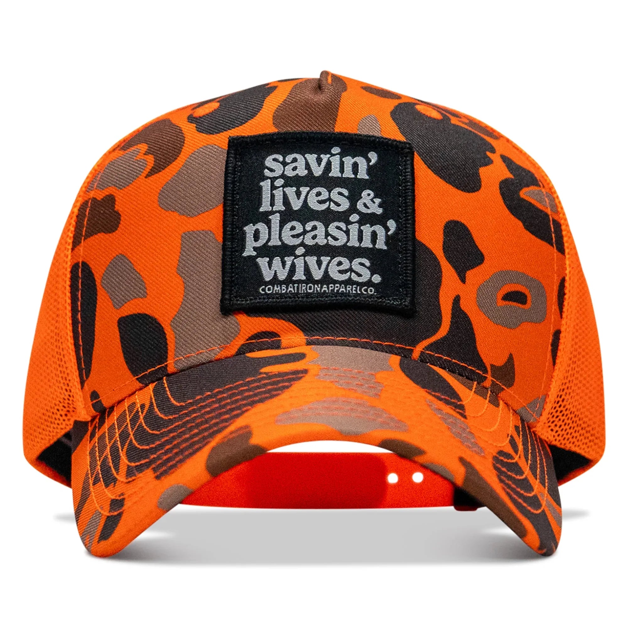 Savin' Lives & Pleasin' Wives Patch SnapBack Hat - Combat Iron Apparel Co.