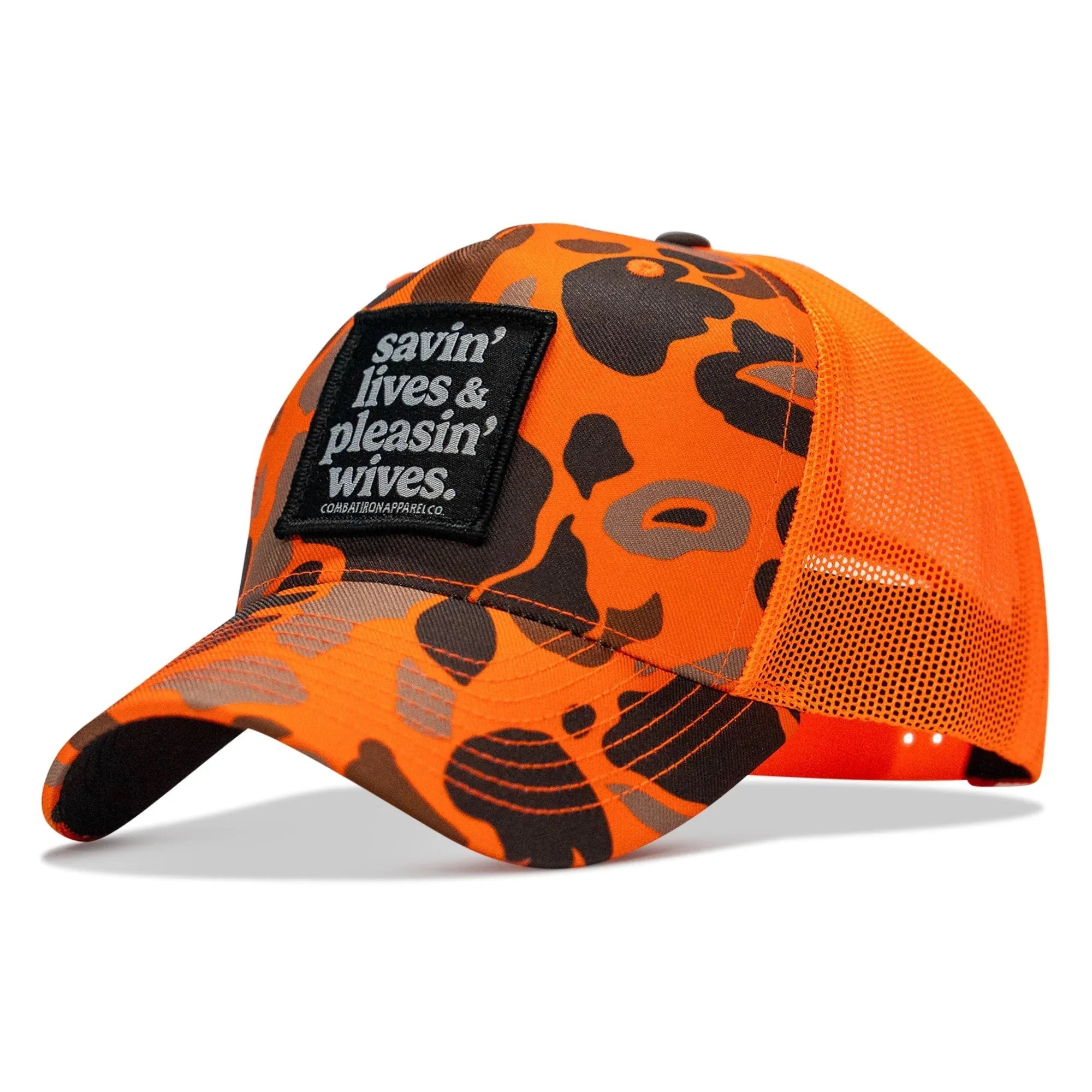 Savin' Lives & Pleasin' Wives Patch SnapBack Hat - Combat Iron Apparel Co.