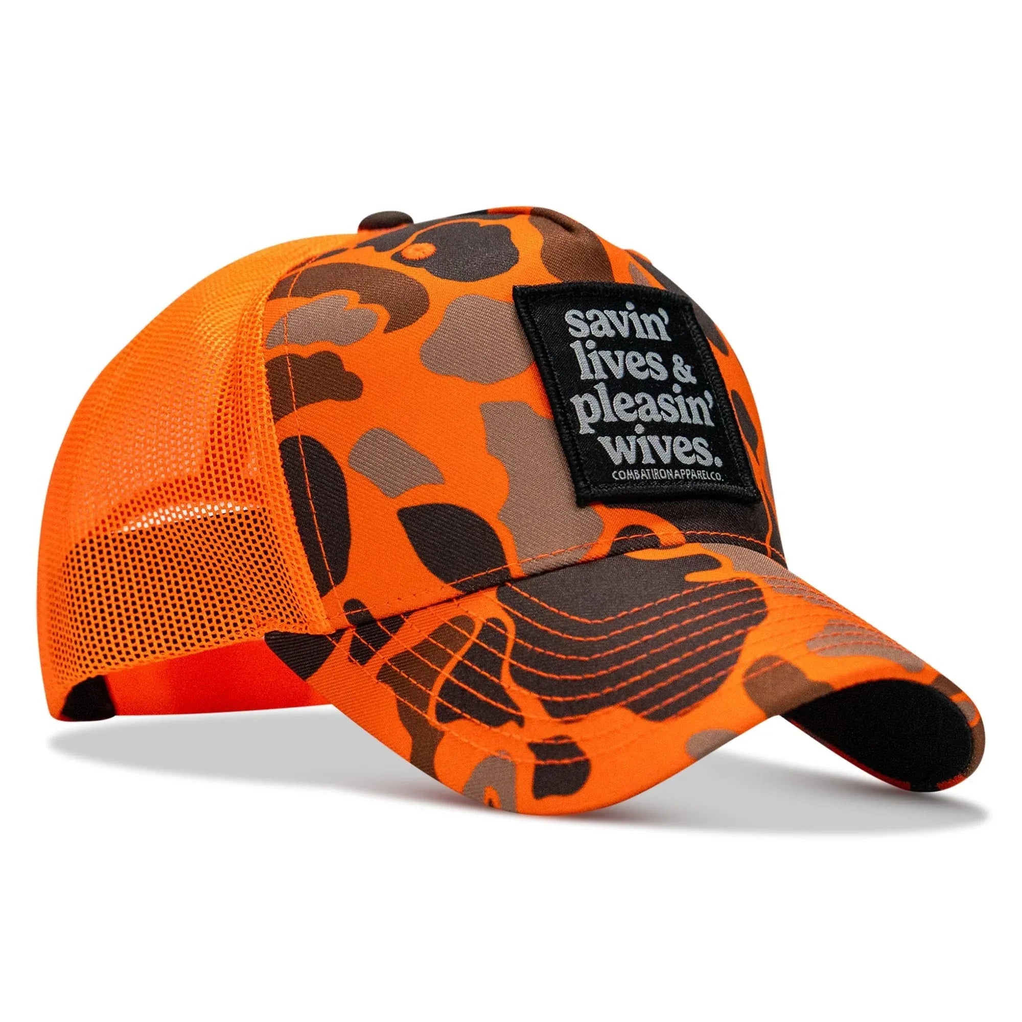 Savin' Lives & Pleasin' Wives Patch SnapBack Hat - Combat Iron Apparel Co.