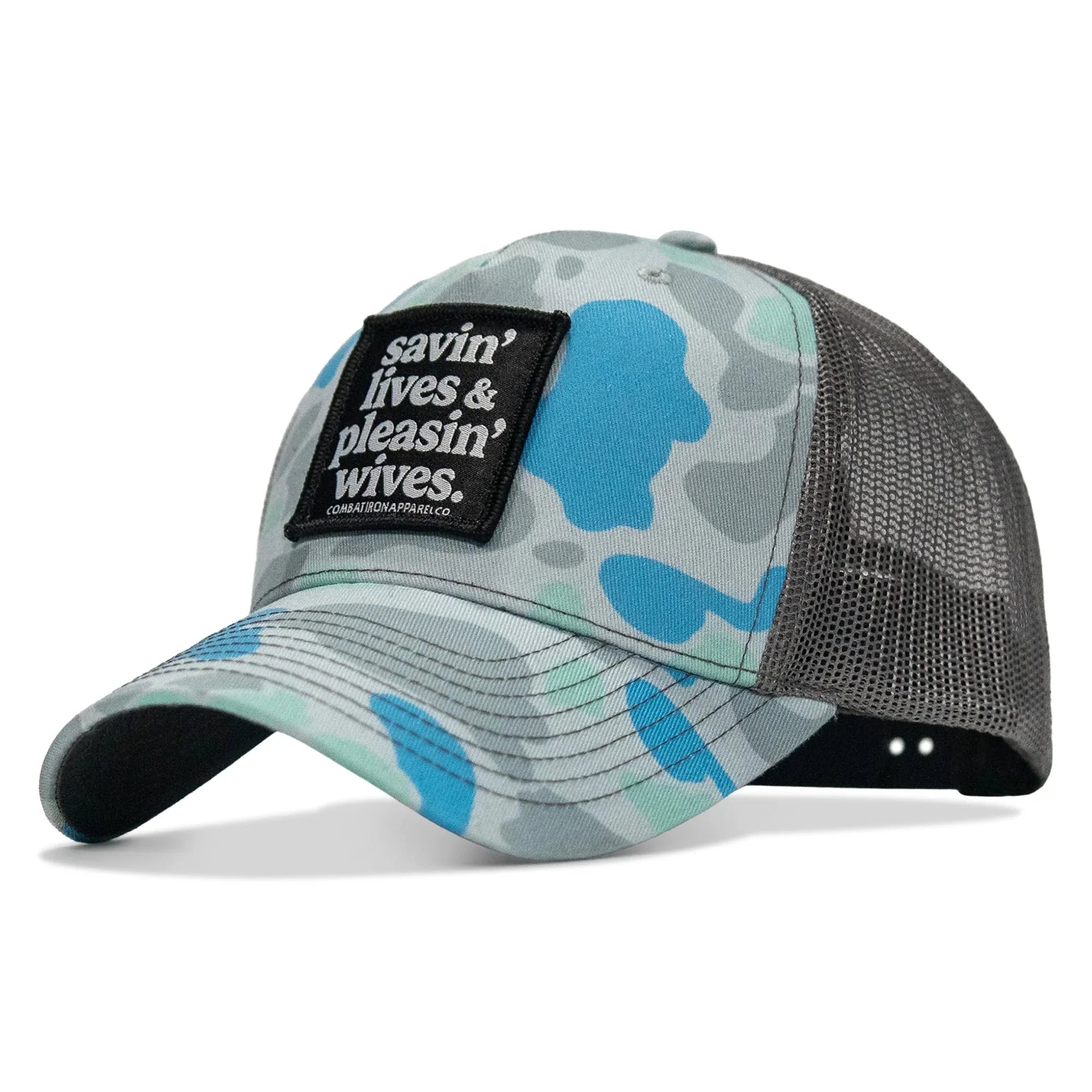 Savin' Lives & Pleasin' Wives Patch SnapBack Hat - Combat Iron Apparel Co.