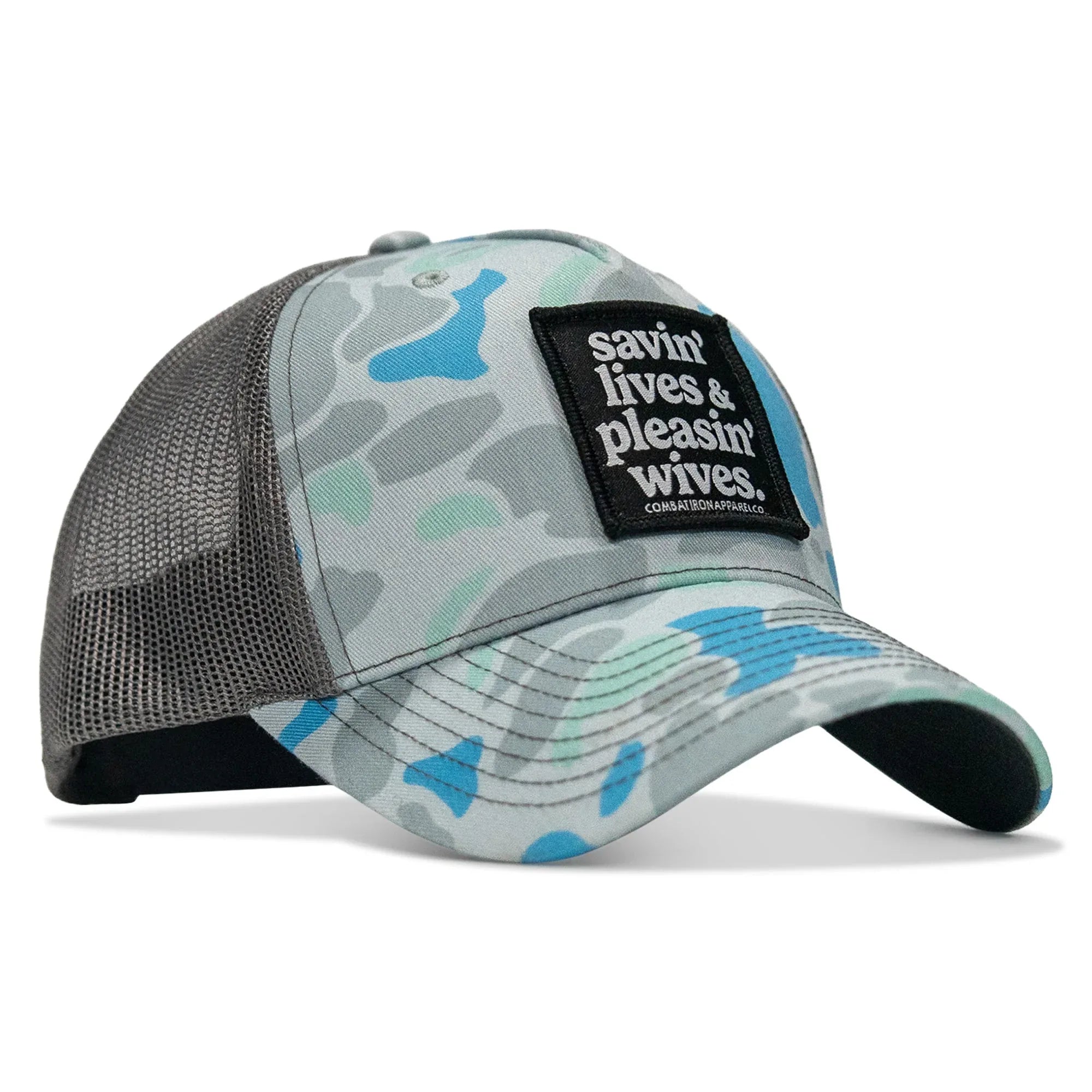 Savin' Lives & Pleasin' Wives Patch SnapBack Hat - Combat Iron Apparel Co.