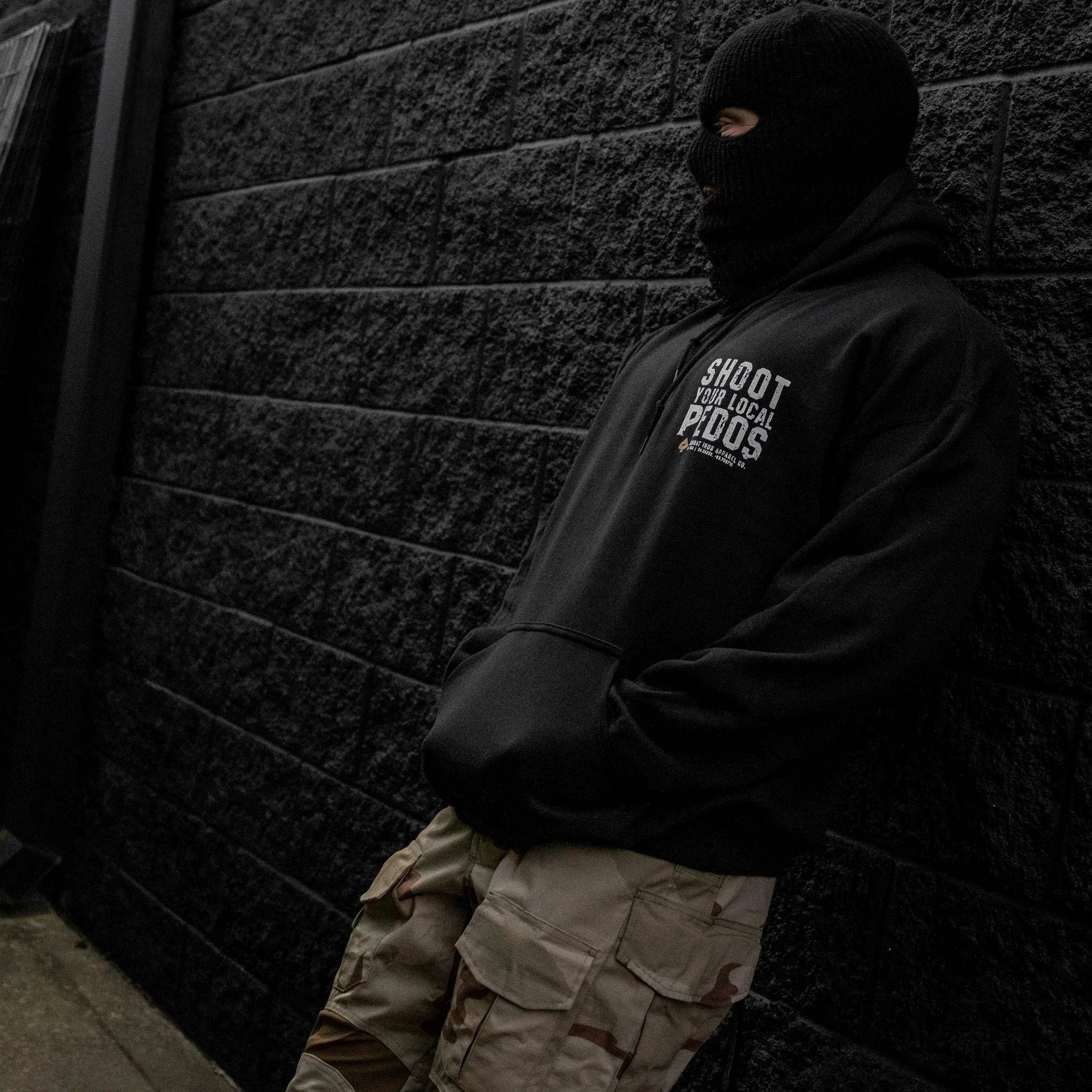 Shoot Your Local Pedo Fleece Lined Hoodies - Combat Iron Apparel Co.