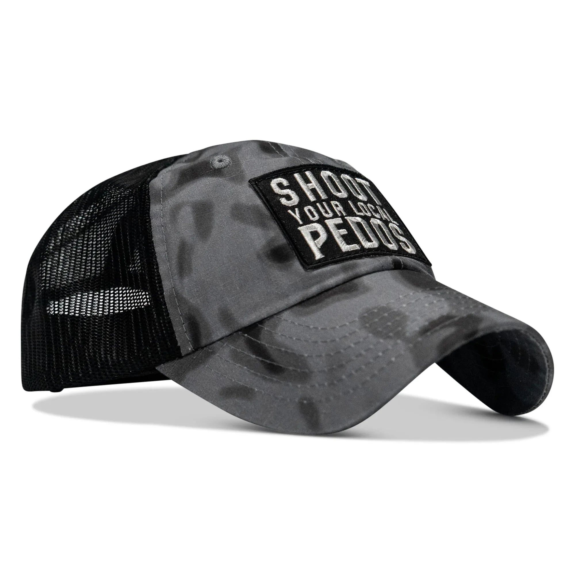Shoot Your Local Pedos Patch Tactical Ripstop Mesh Snapback Hat - Combat Iron Apparel Co.