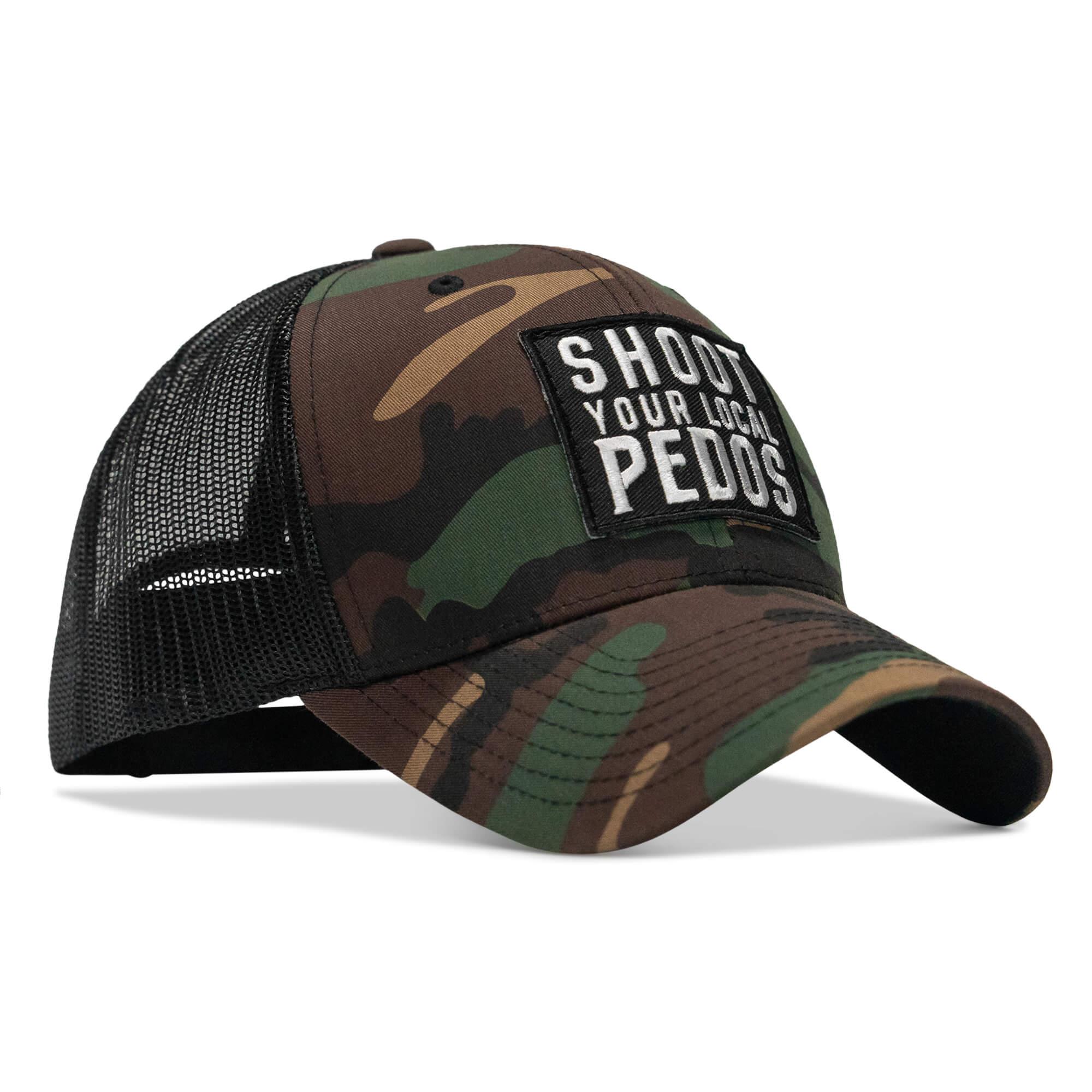 Shoot Your Local Pedos Patch Snapback - Combat Iron Apparel Co.
