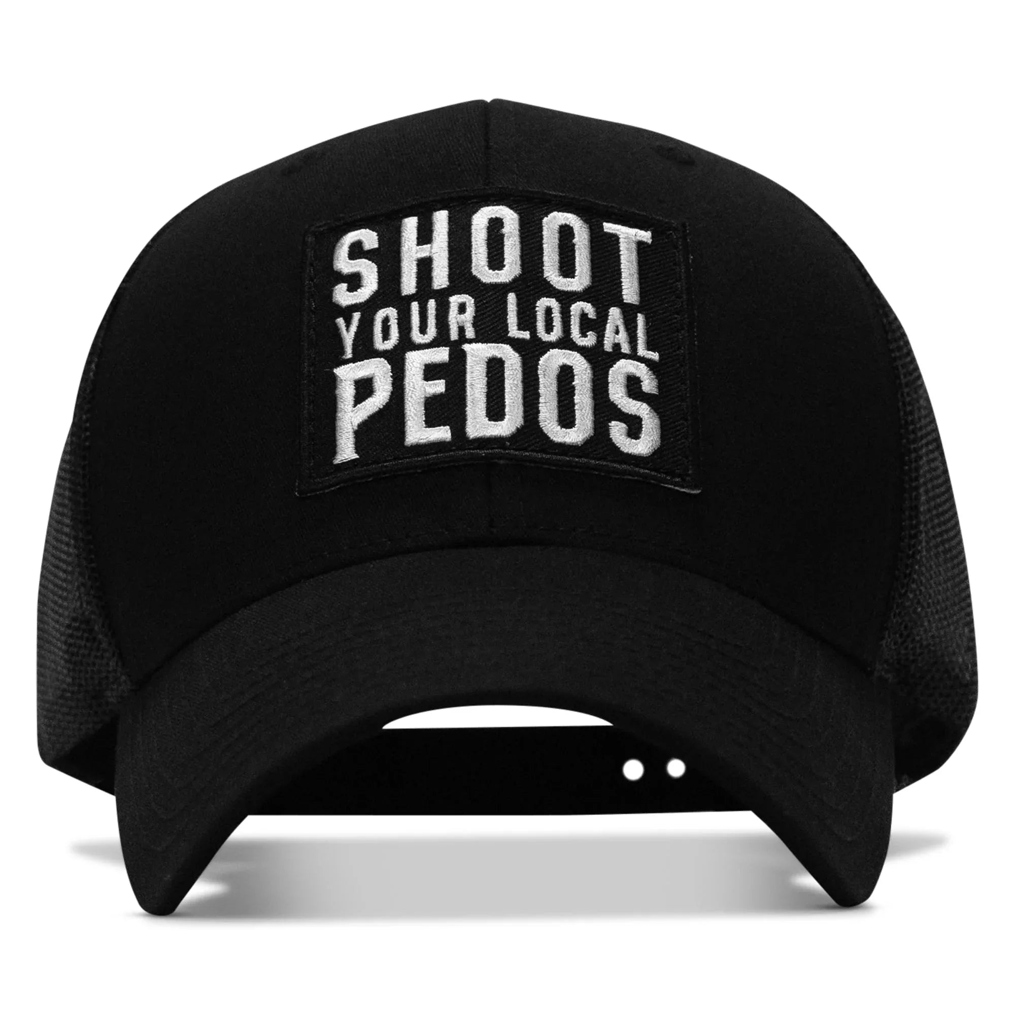 Shoot Your Local Pedos Patch Snapback - Combat Iron Apparel Co.