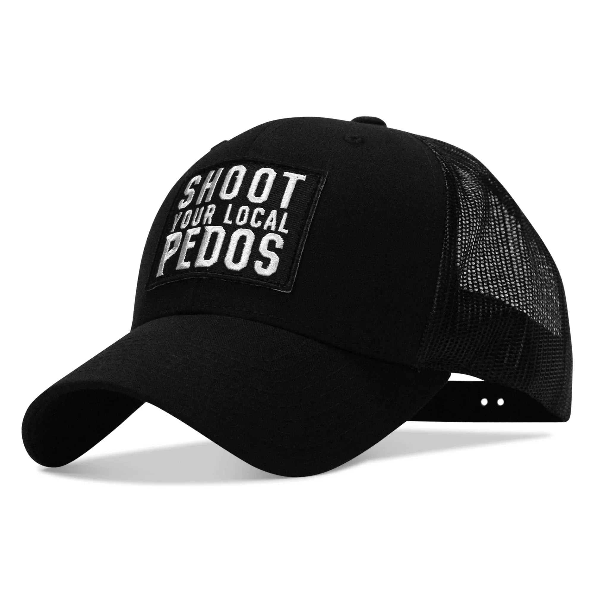 Shoot Your Local Pedos Patch Snapback - Combat Iron Apparel Co.