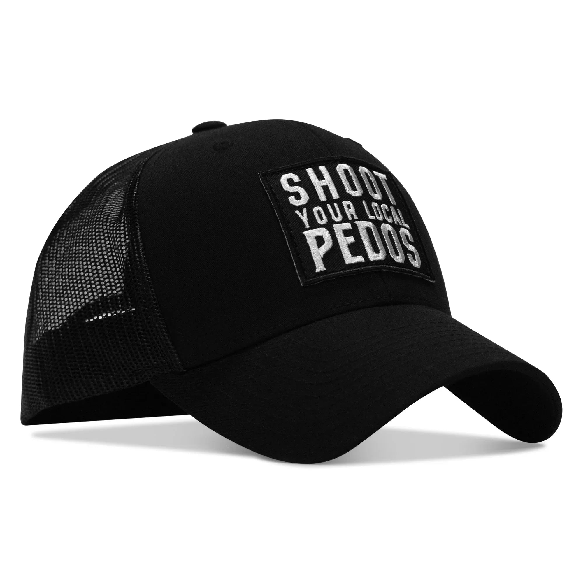 Shoot Your Local Pedos Patch Snapback - Combat Iron Apparel Co.