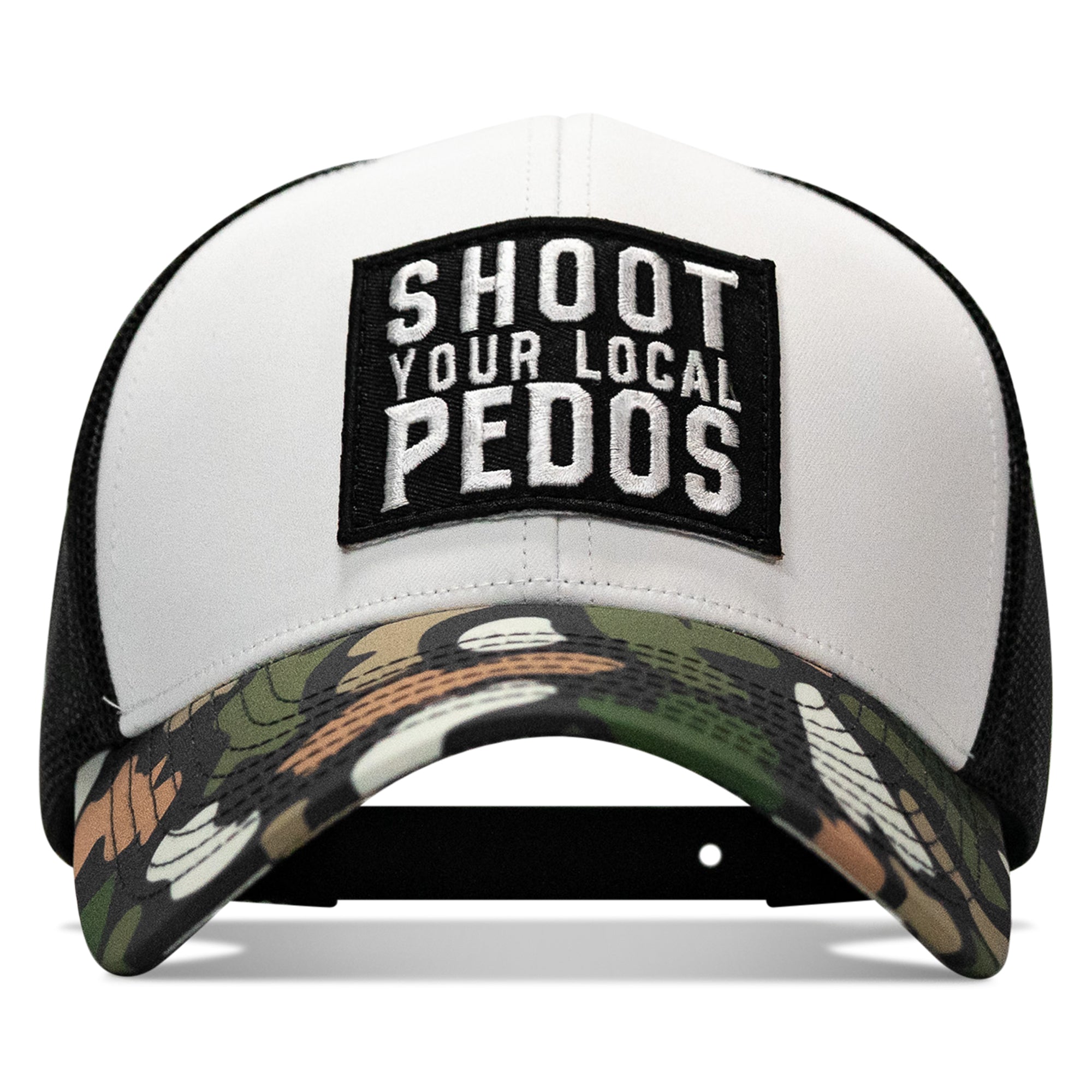 Shoot Your Local Pedos Patch Snapback - Combat Iron Apparel Co.