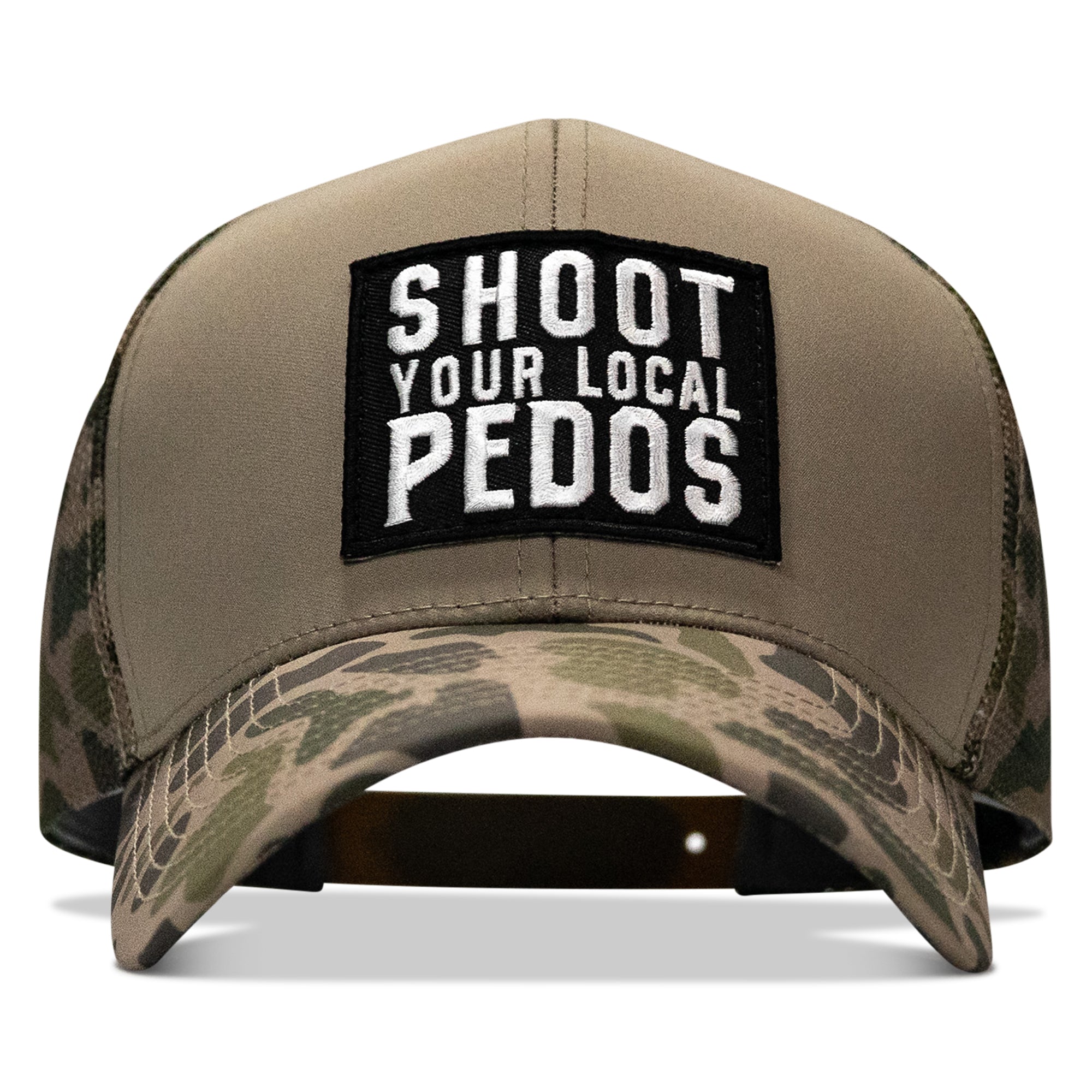 Shoot Your Local Pedos Patch Snapback - Combat Iron Apparel Co.