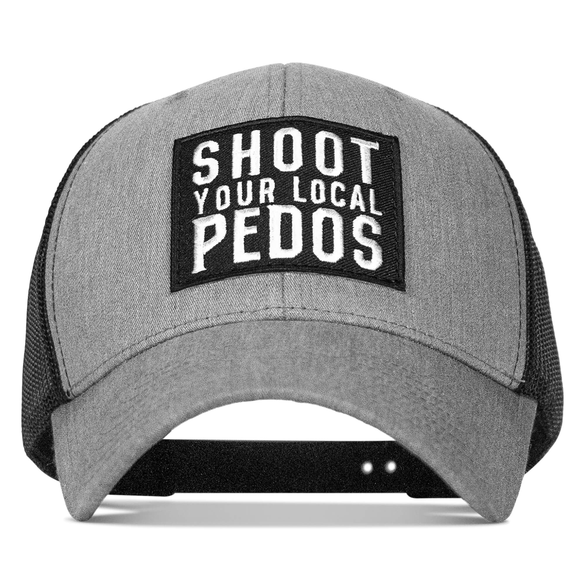 Shoot Your Local Pedos Patch Snapback - Combat Iron Apparel Co.