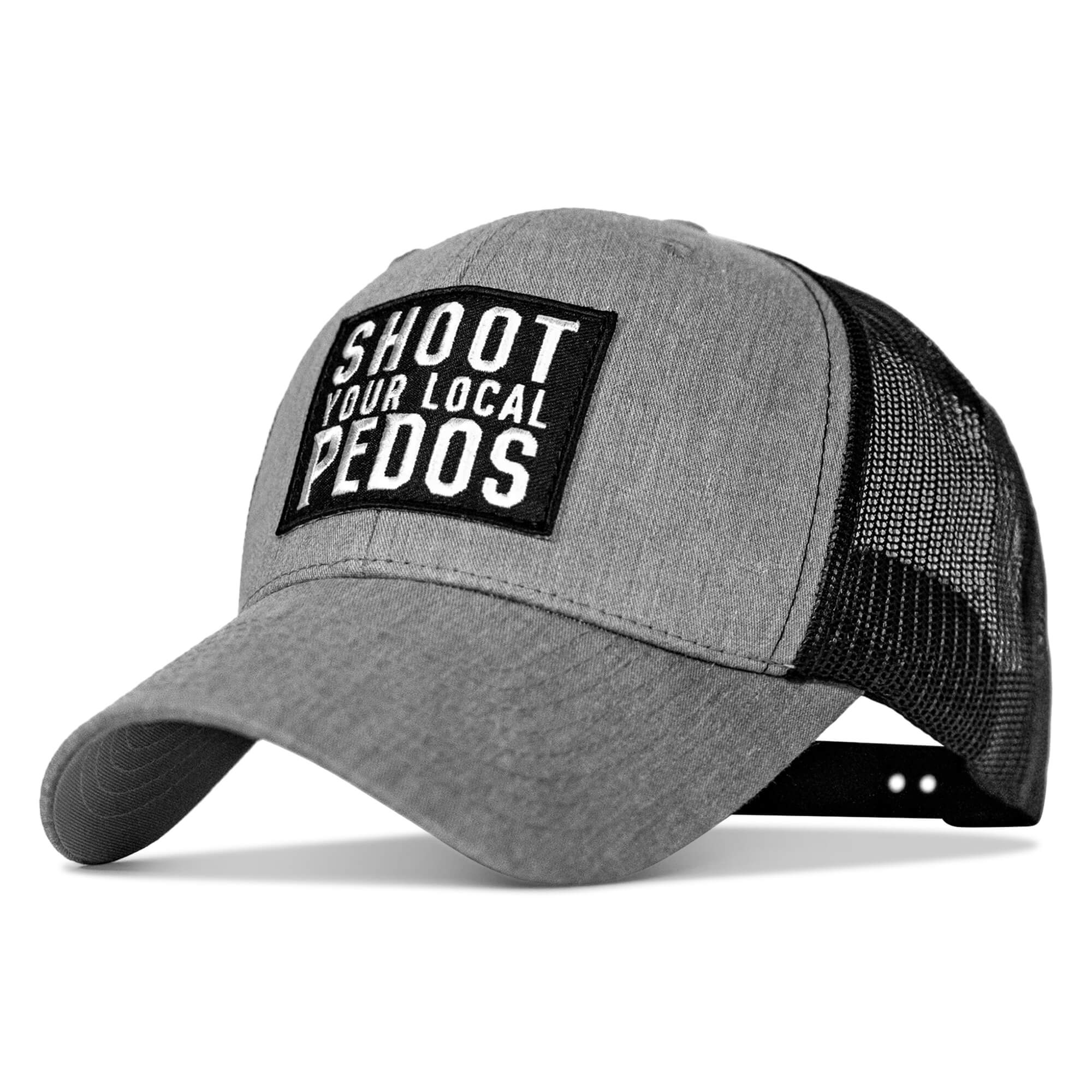 Shoot Your Local Pedos Patch Snapback - Combat Iron Apparel Co.
