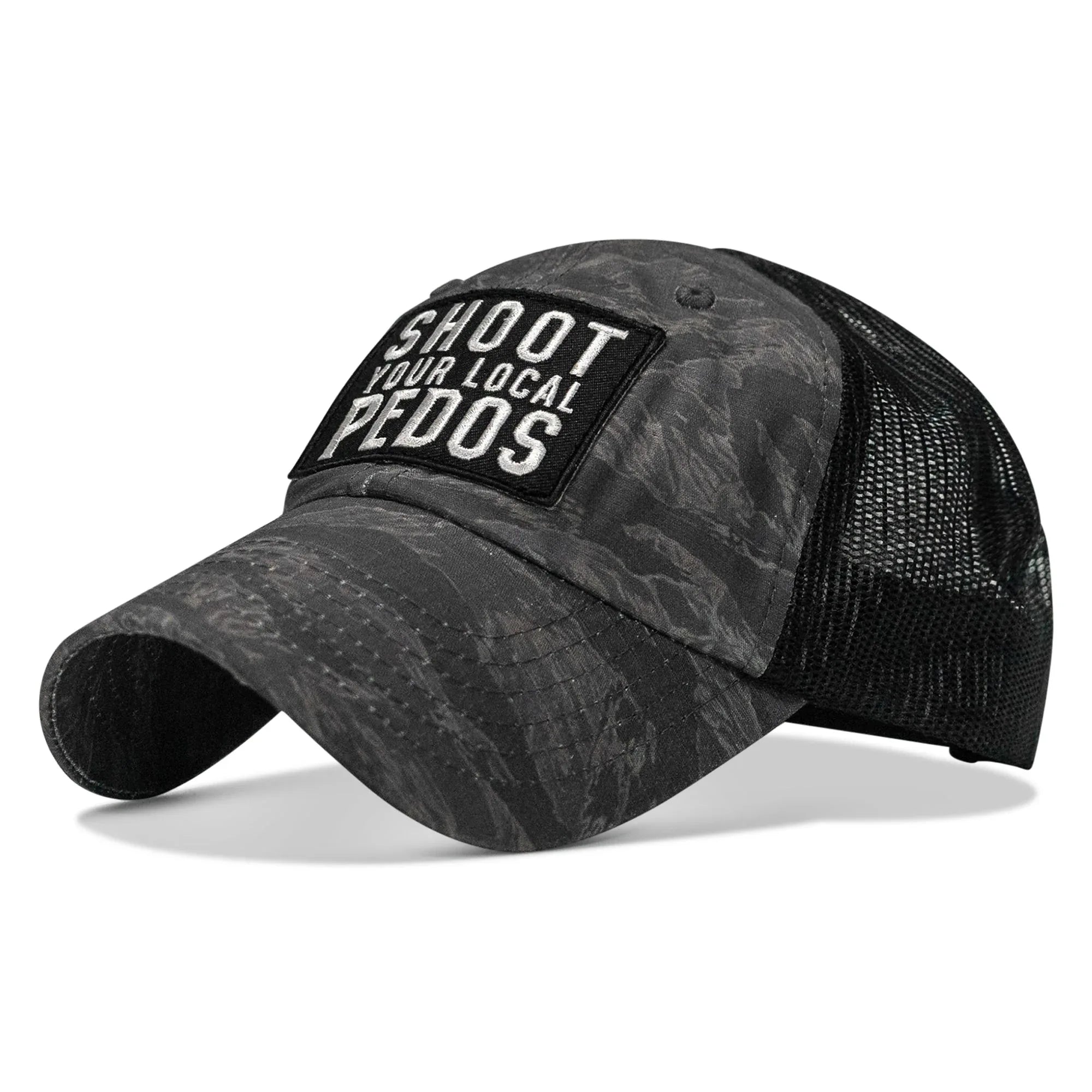 Shoot Your Local Pedos Patch Tactical Ripstop Mesh Snapback Hat - Combat Iron Apparel Co.