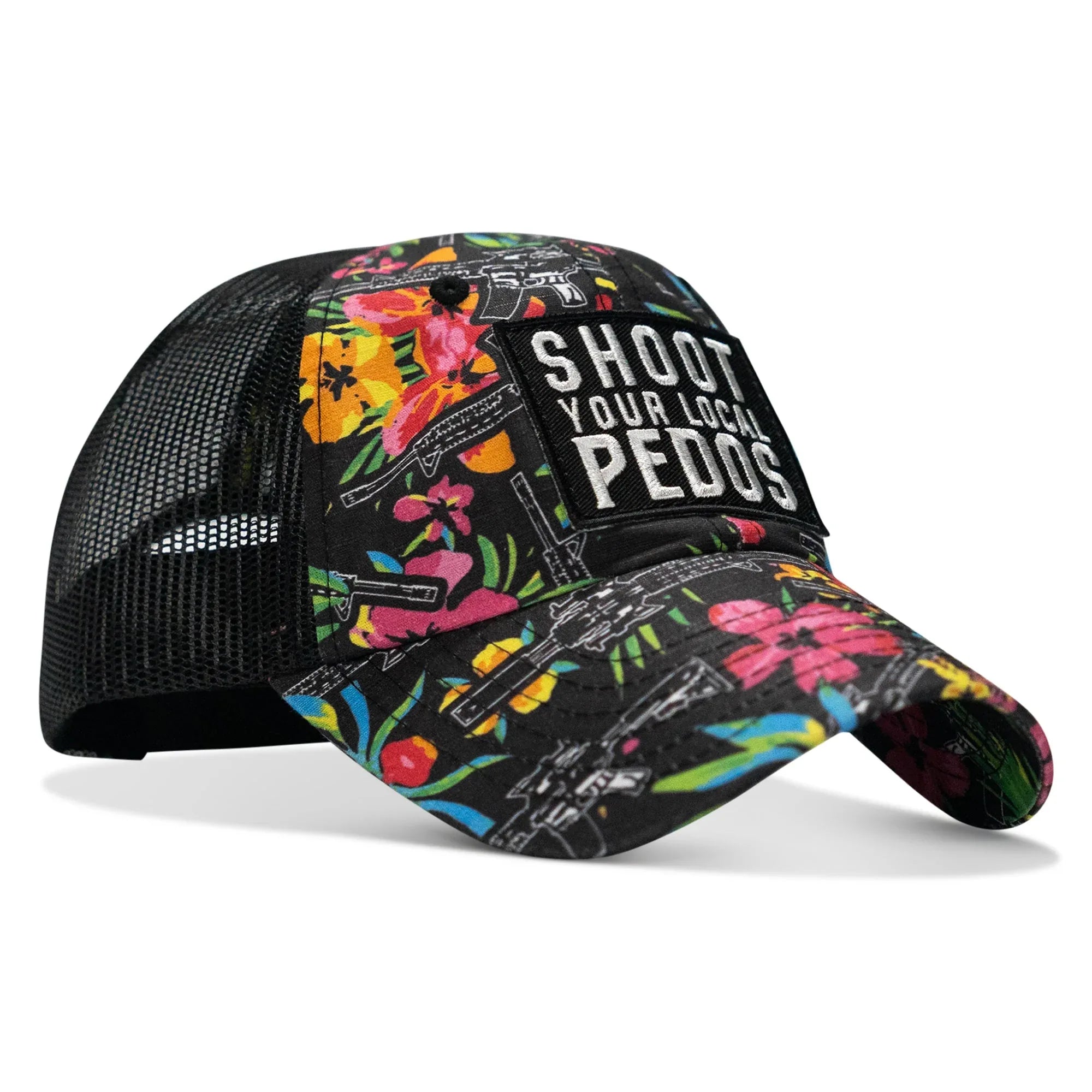 Shoot Your Local Pedos Patch Tactical Ripstop Mesh Snapback Hat - Combat Iron Apparel Co.