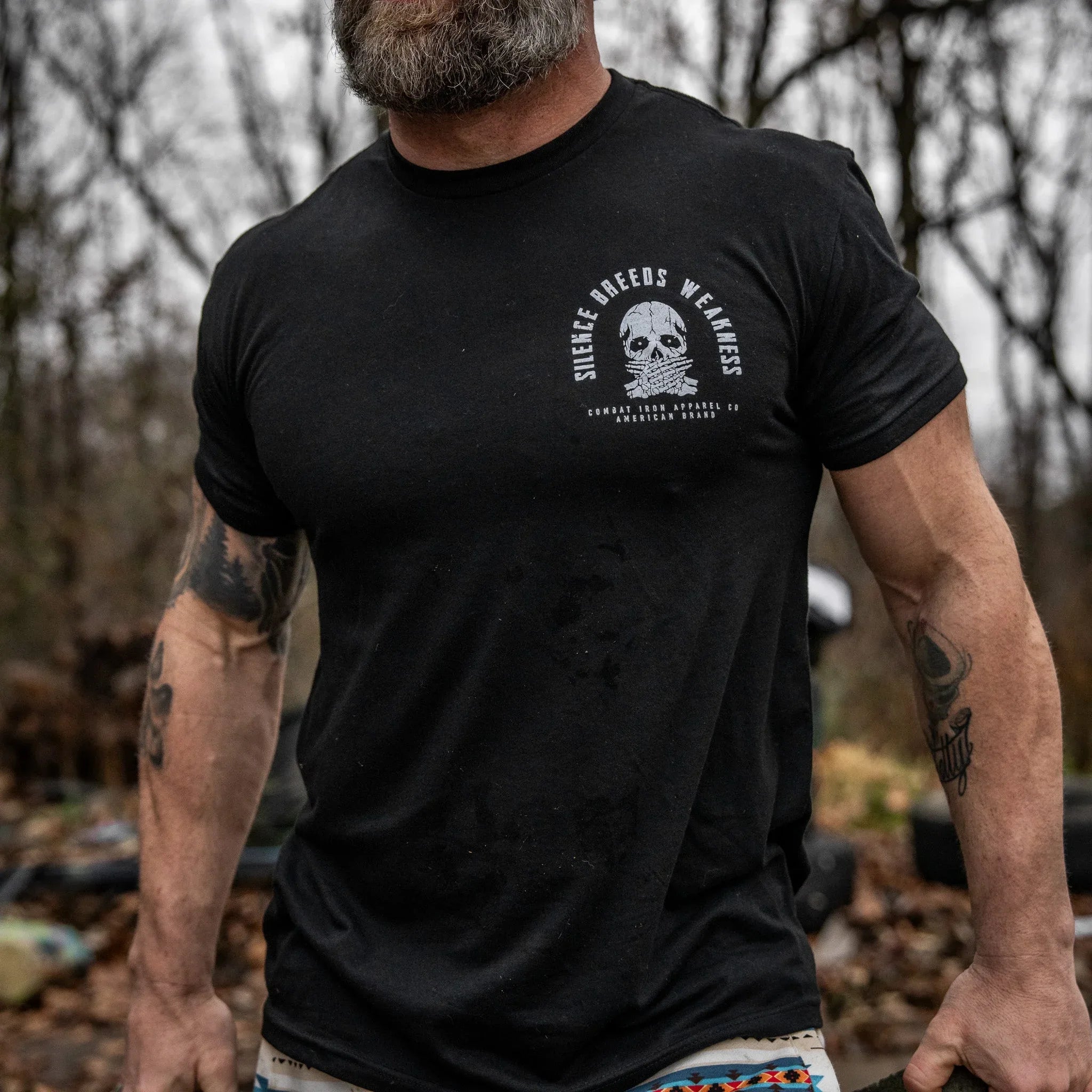 Silence Breeds Weakness Men's T-Shirt - Combat Iron Apparel Co.