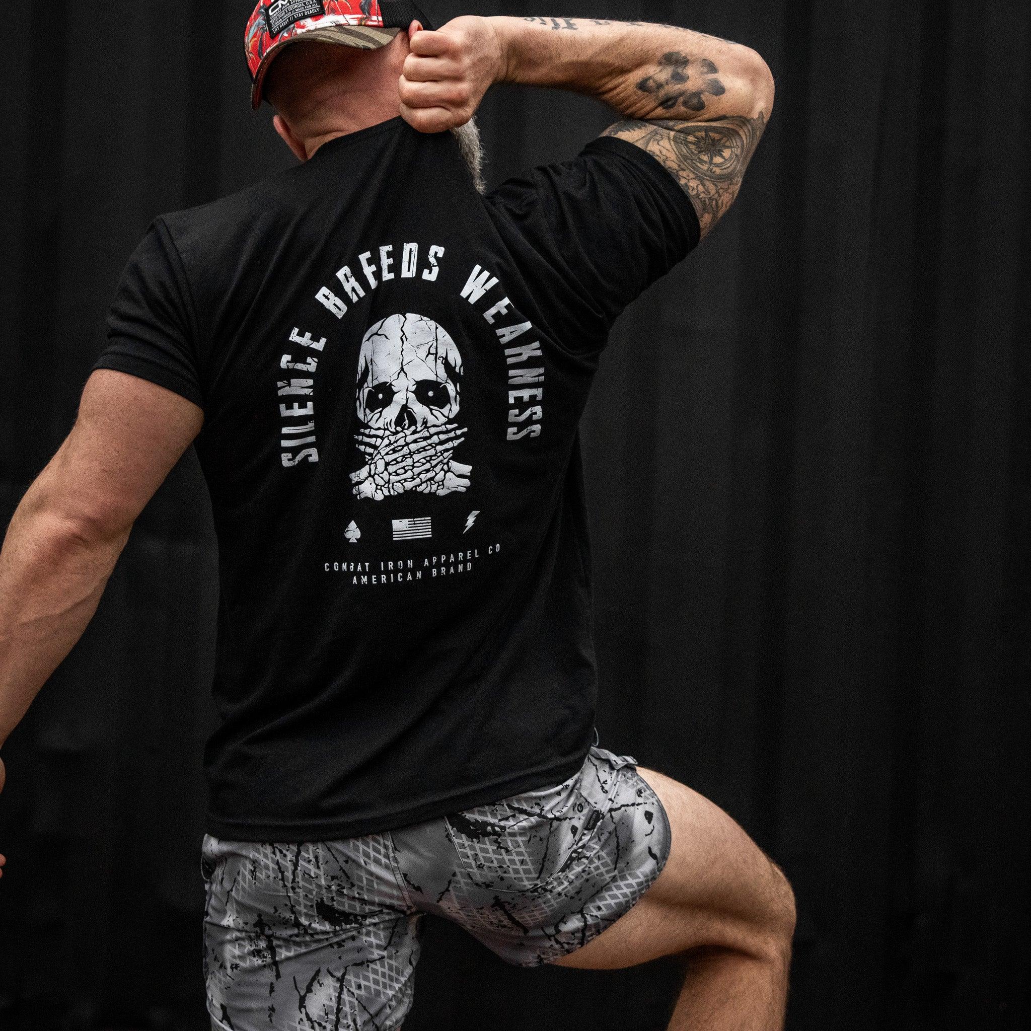Silence Breeds Weakness Men's T-Shirt - Combat Iron Apparel Co.
