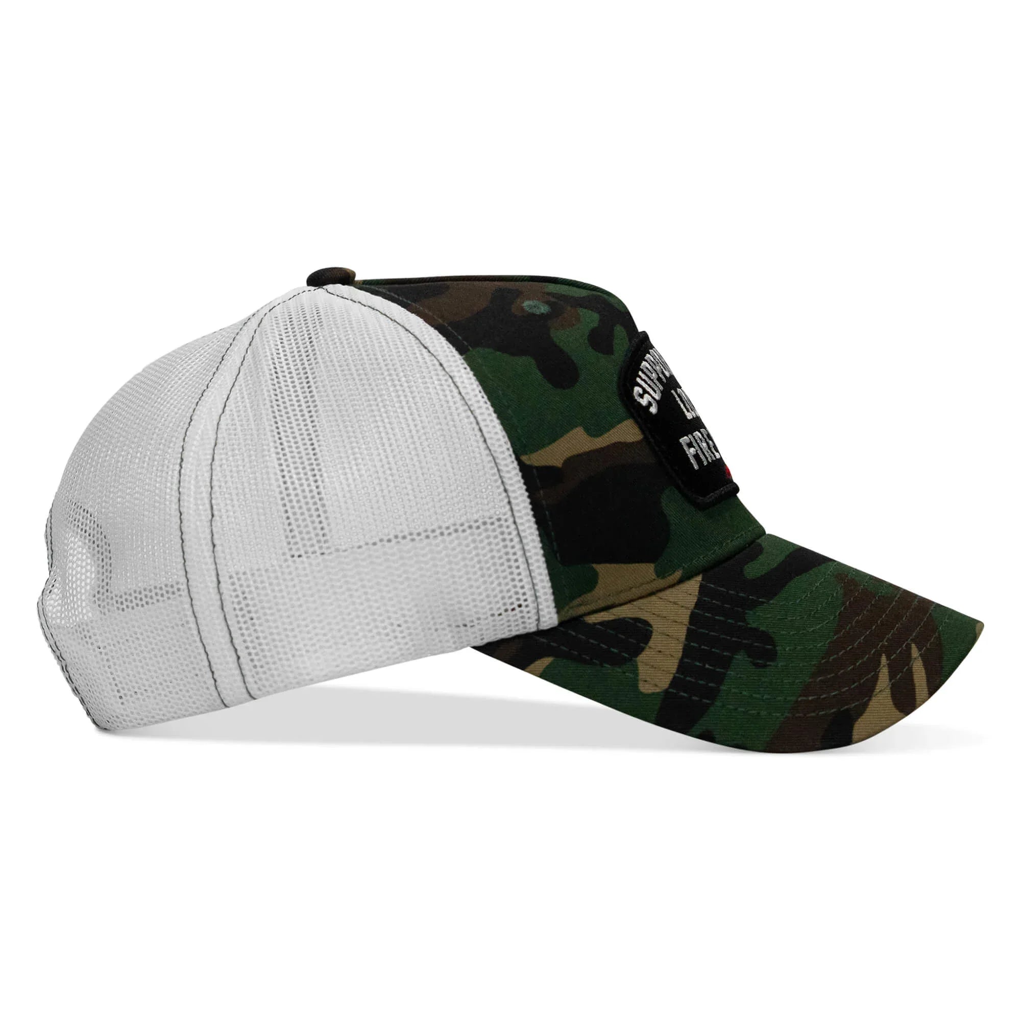 Support Your Local Fire Dept. Patch Snapback Hat - Combat Iron Apparel Co.
