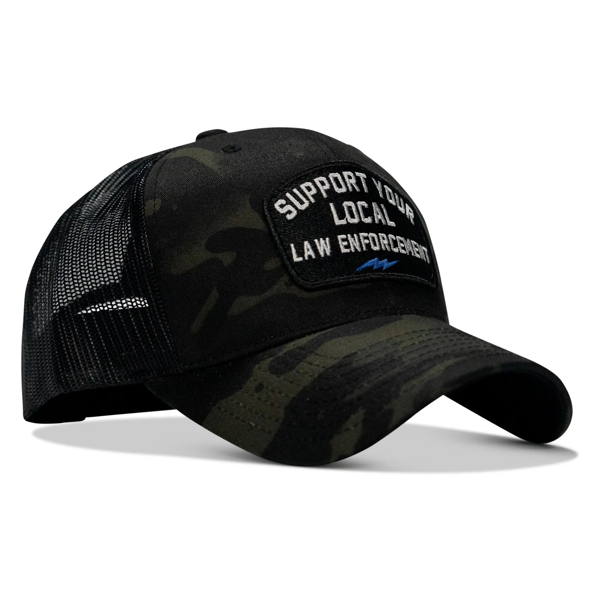 Support Your Local Law Enforcement Mid-Profile Snapback Hat - Combat Iron Apparel Co.