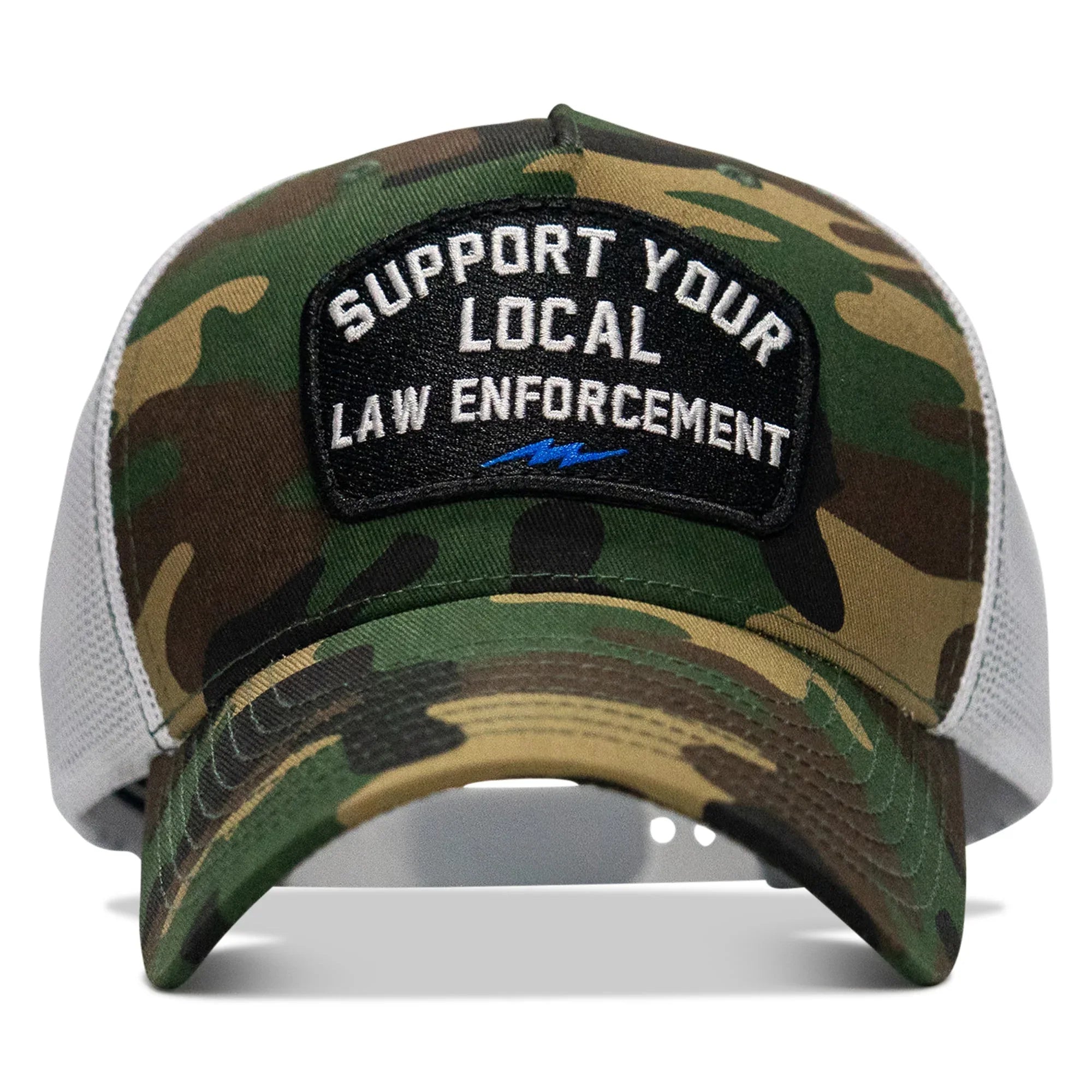 Support Your Local Law Enforcement Mid-Profile Snapback Hat - Combat Iron Apparel Co.