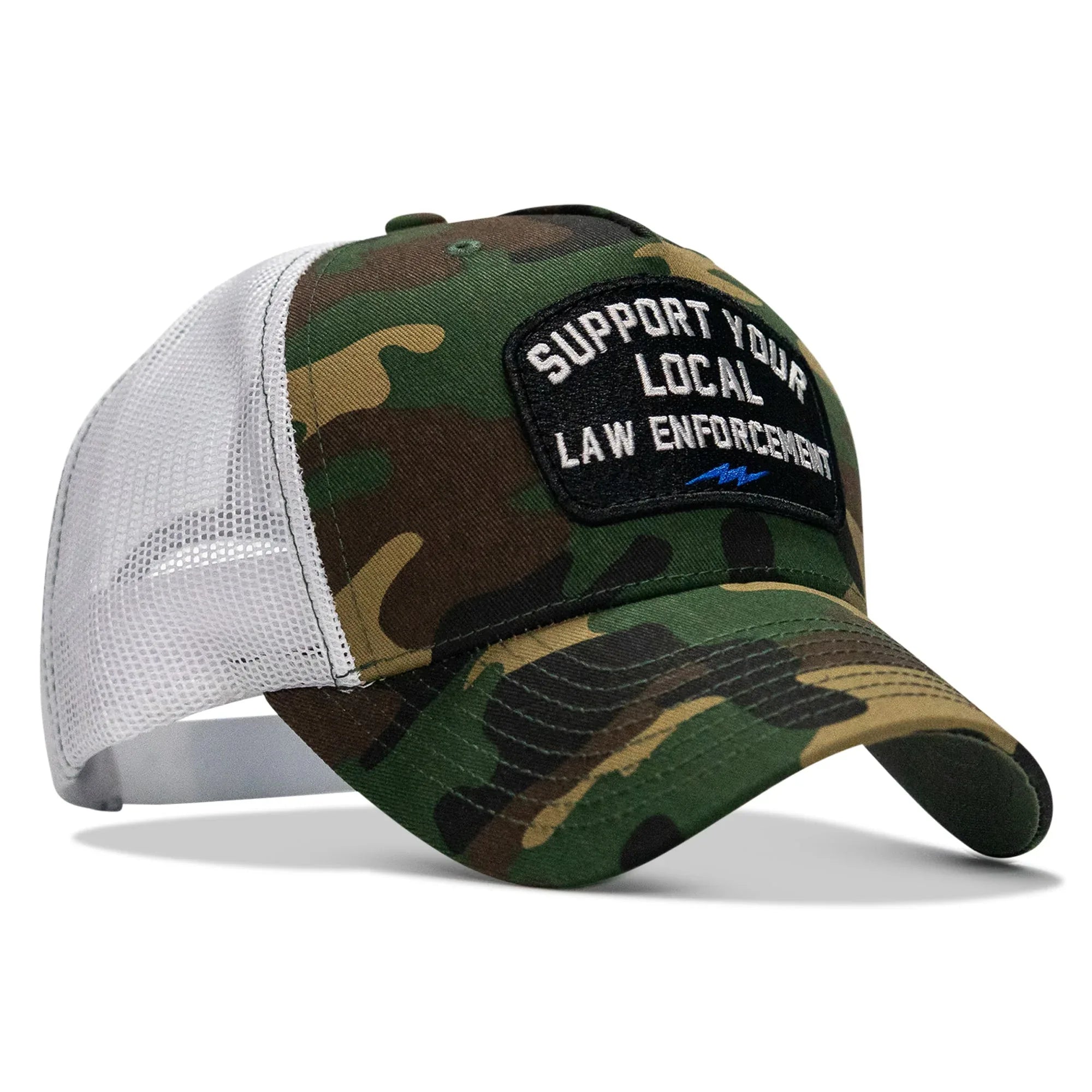 Support Your Local Law Enforcement Mid-Profile Snapback Hat - Combat Iron Apparel Co.