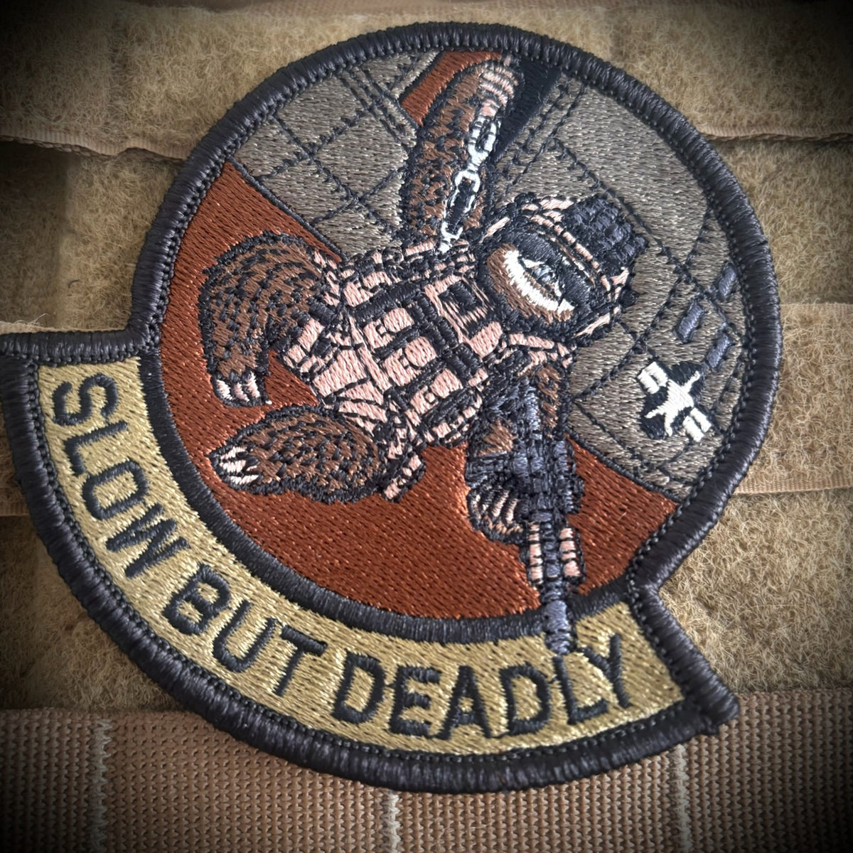 Slow But Deadly - 4" Embroidered Patch