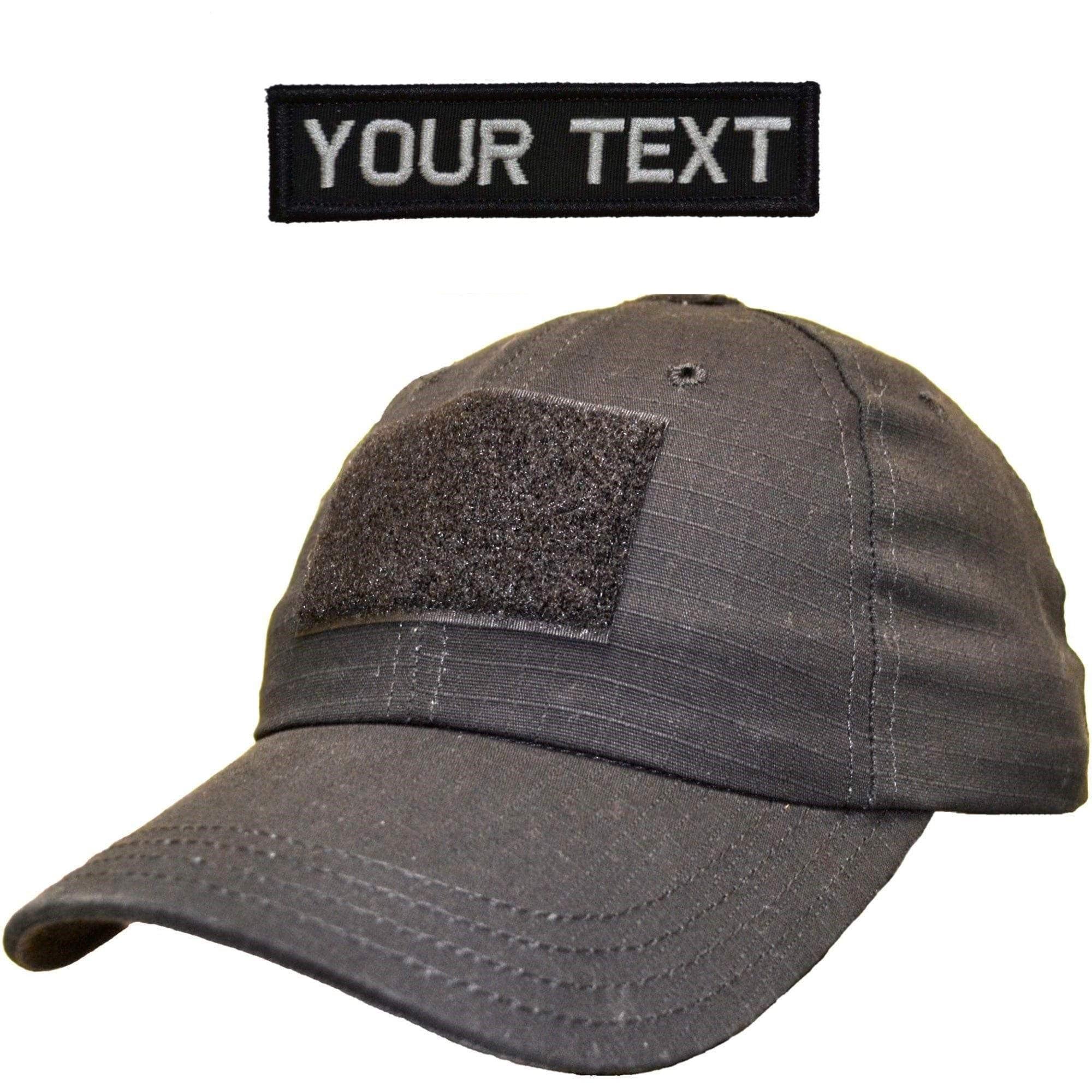 Tactical Gear Junkie Patches TGJ US Made Operator Hat - Solid Back with Custom 1x3.75 Patch