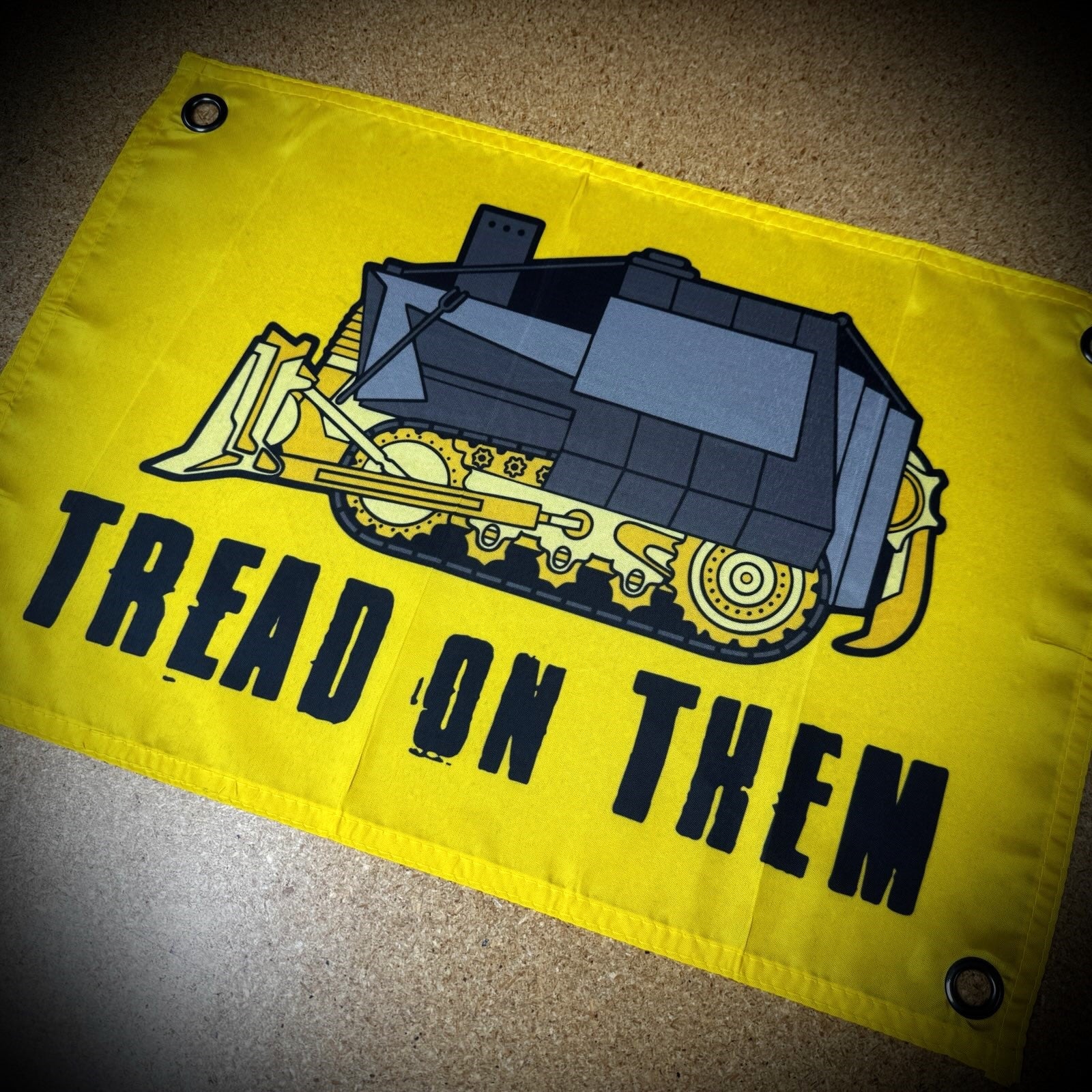 Tread on Them - Killdozer - 12"x17.5" - Mini Wall Banner