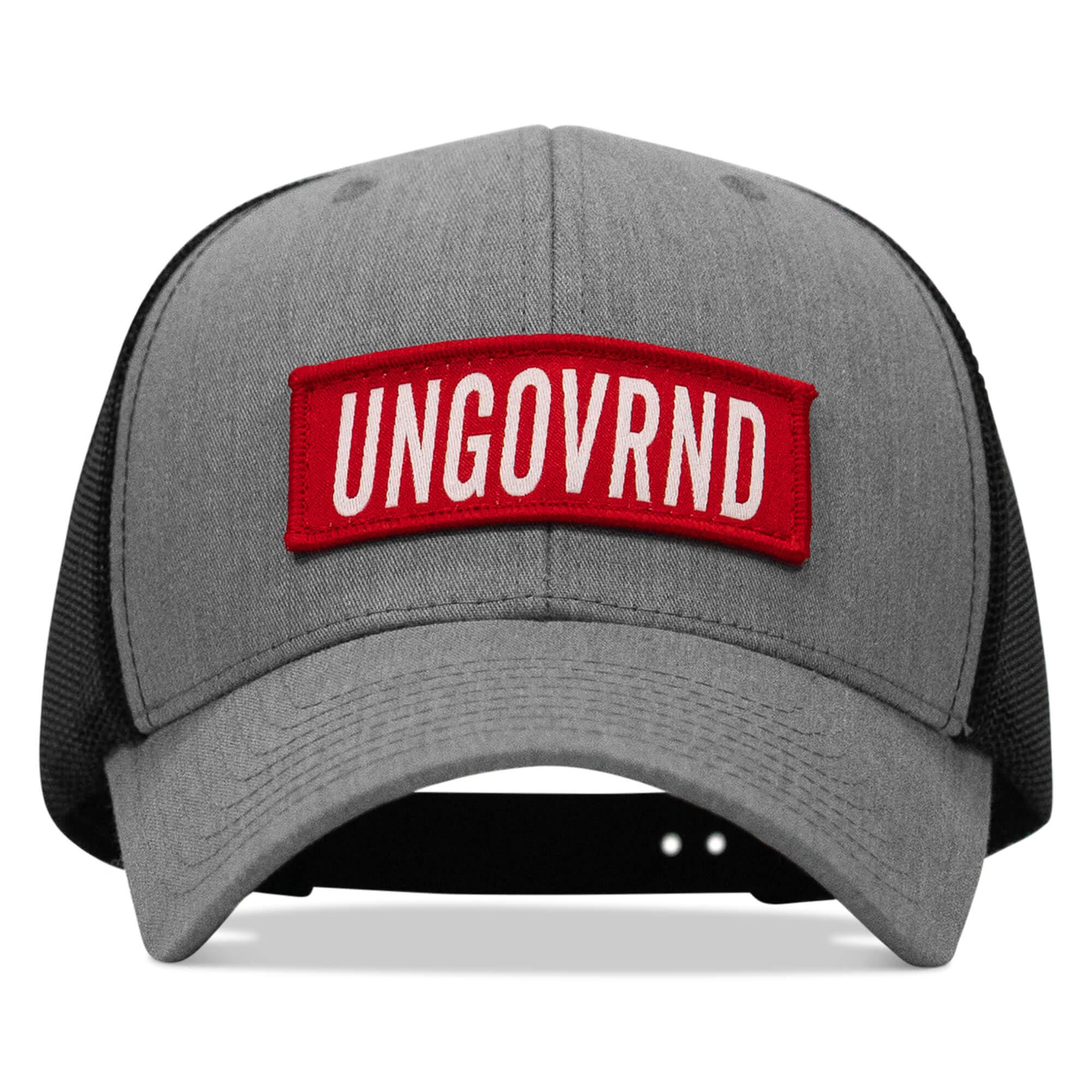 Ungovrnd Red Patch Snapback Hat - Combat Iron Apparel Co.