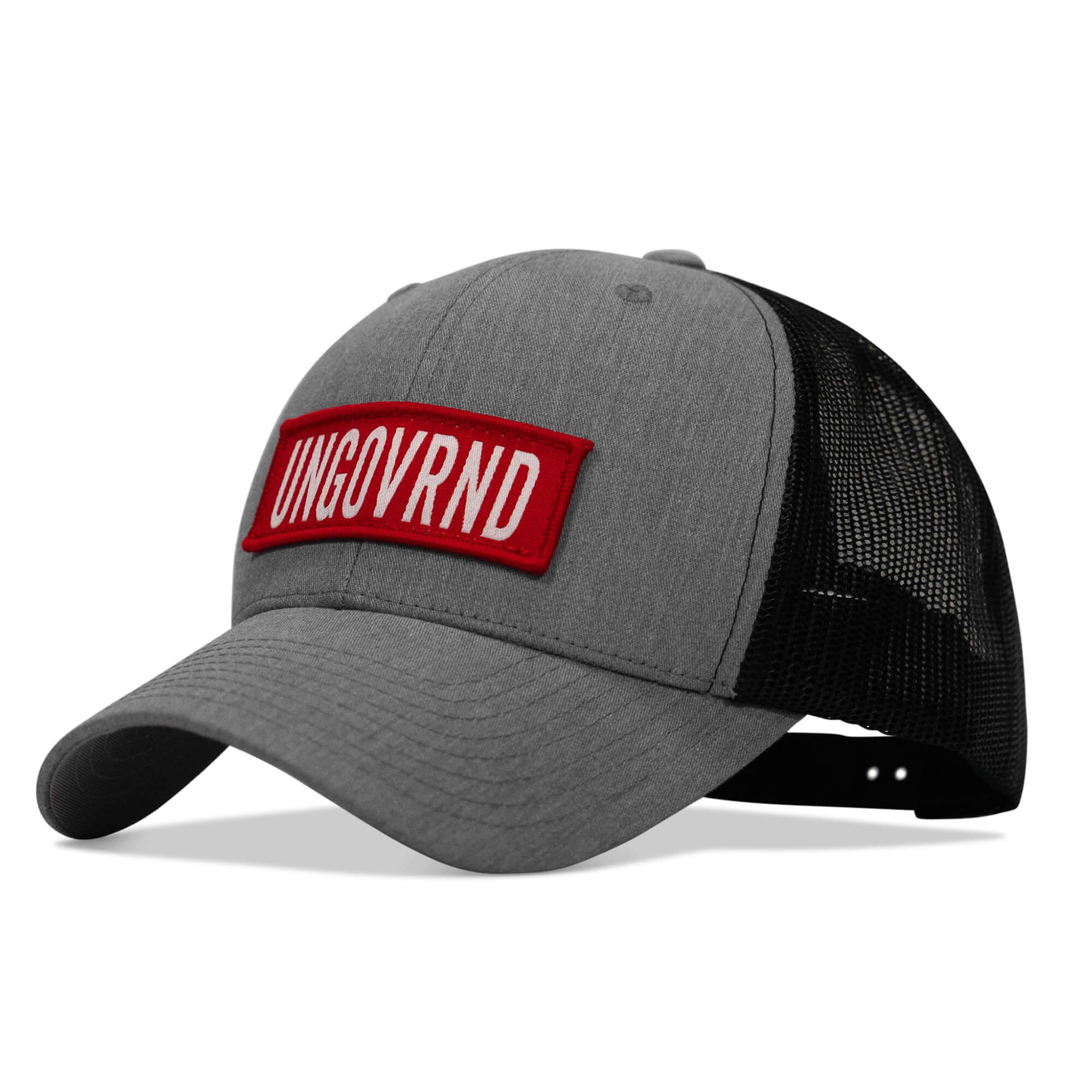 Ungovrnd Red Patch Snapback Hat - Combat Iron Apparel Co.