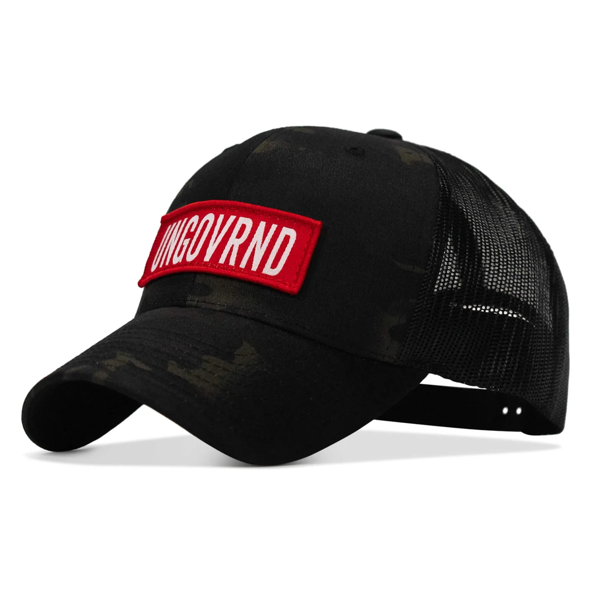 Ungovrnd Red Patch Snapback Hat - Combat Iron Apparel Co.