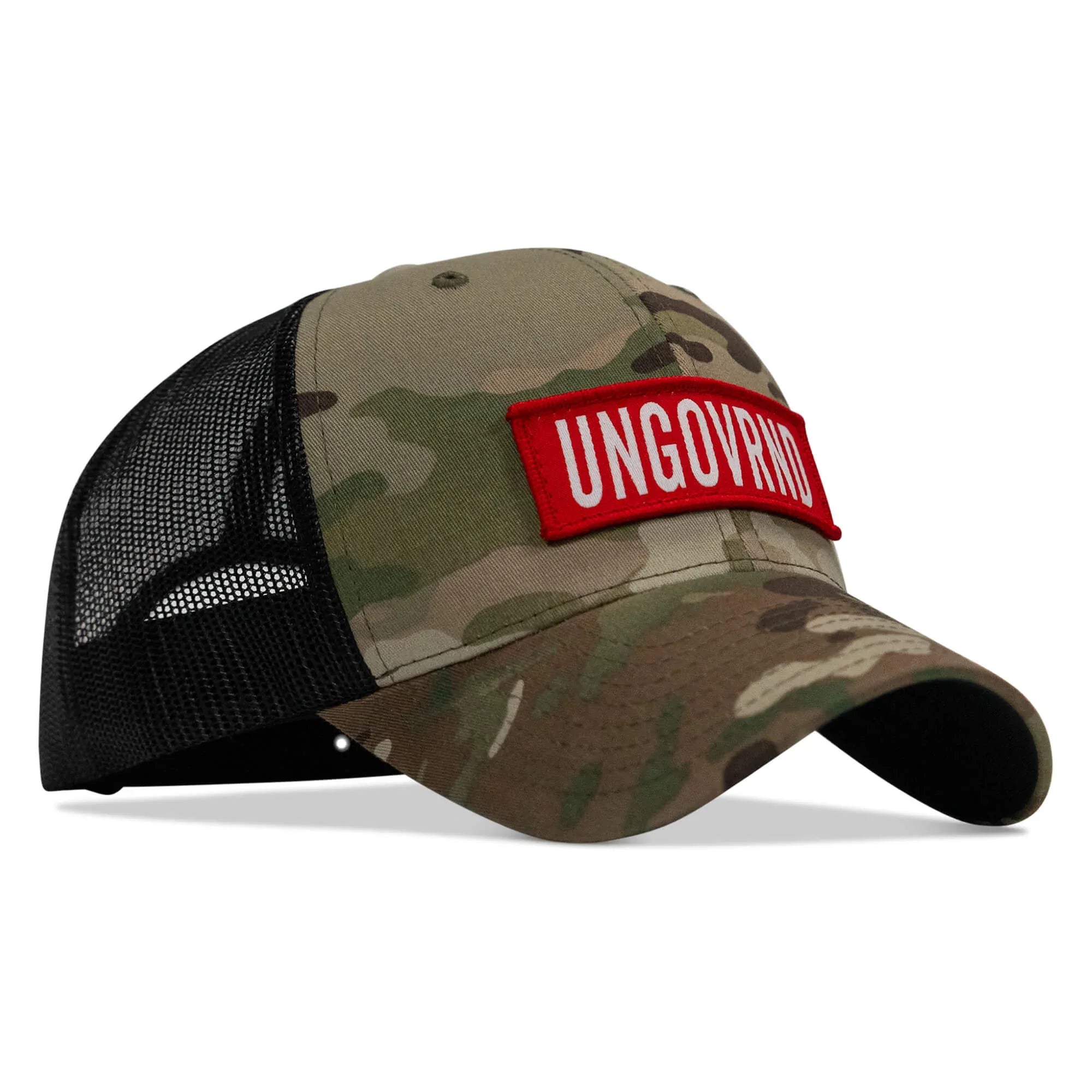 Ungovrnd Red Patch Snapback Hat - Combat Iron Apparel Co.
