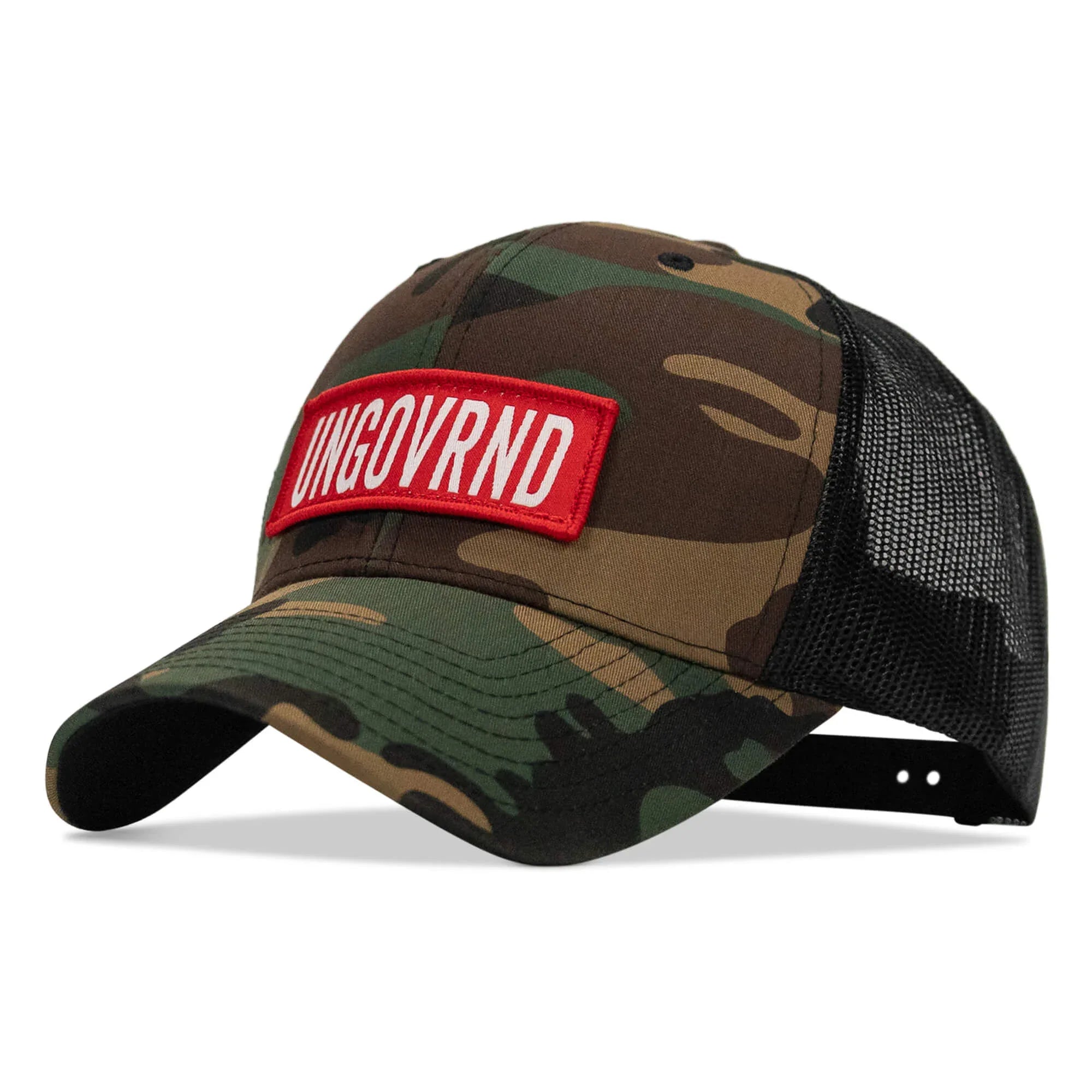 Ungovrnd Red Patch Snapback Hat - Combat Iron Apparel Co.