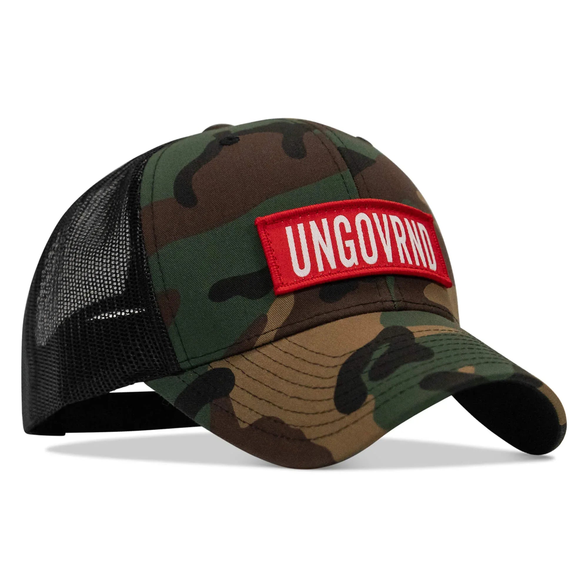 Ungovrnd Red Patch Snapback Hat - Combat Iron Apparel Co.