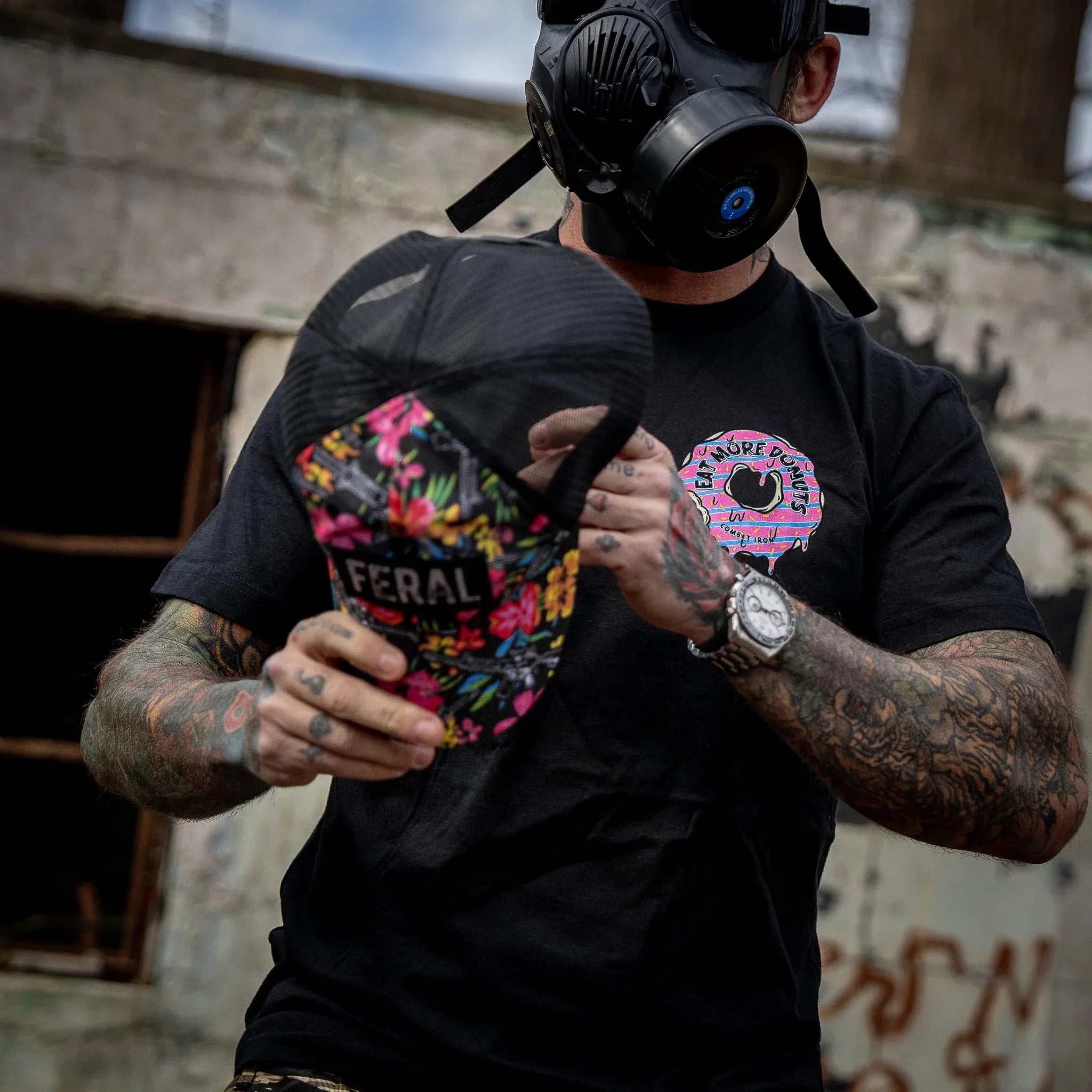 Eat More Donuts So You're Harder To Kidnap Men's T-Shirt - Combat Iron Apparel Co.