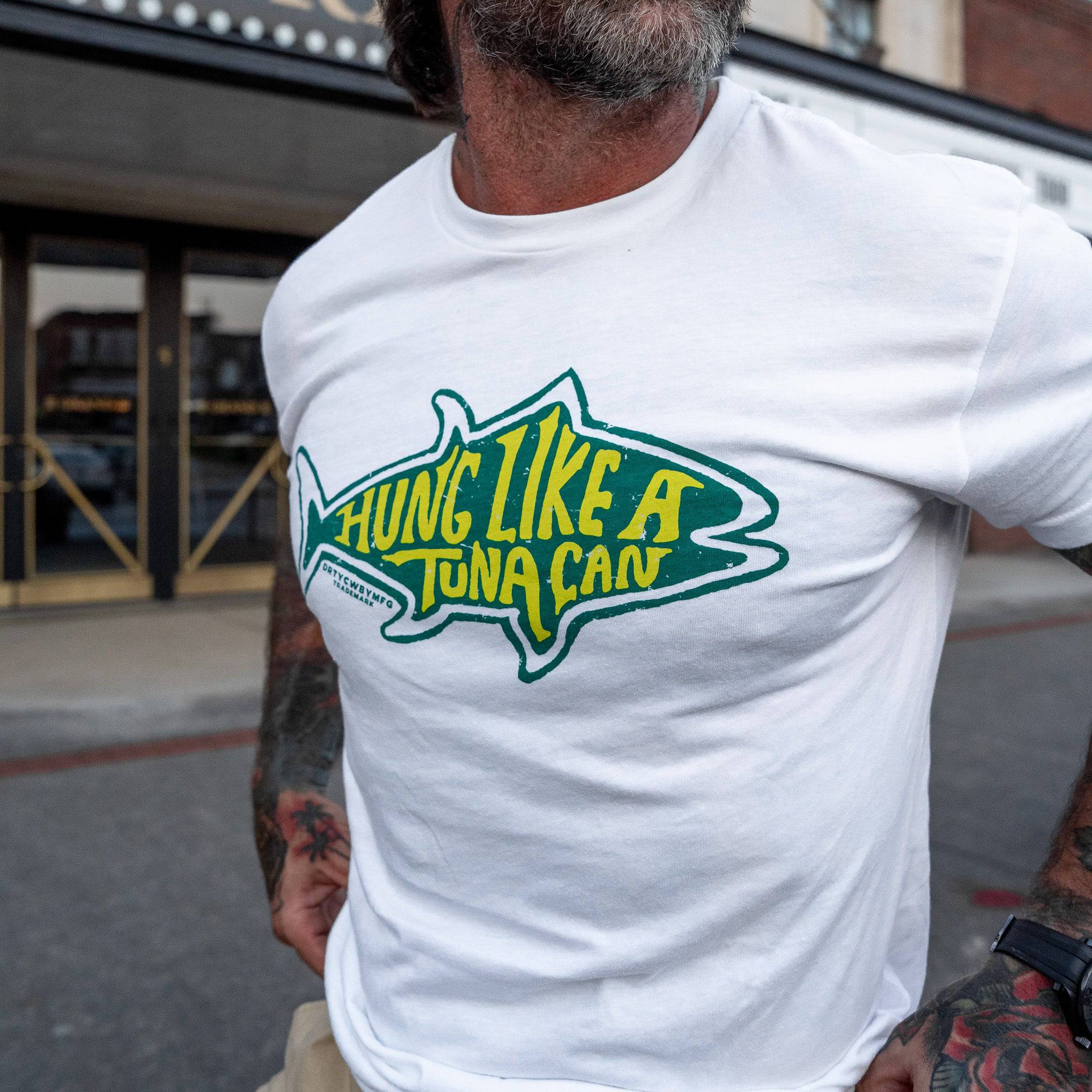 Hung Like A Tuna Can Men's T-Shirt - Combat Iron Apparel Co.