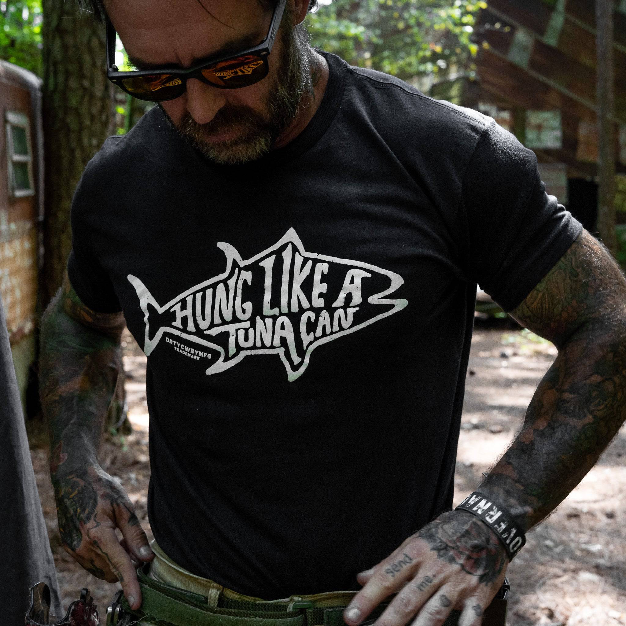Hung Like A Tuna Can Men's T-Shirt - Combat Iron Apparel Co.