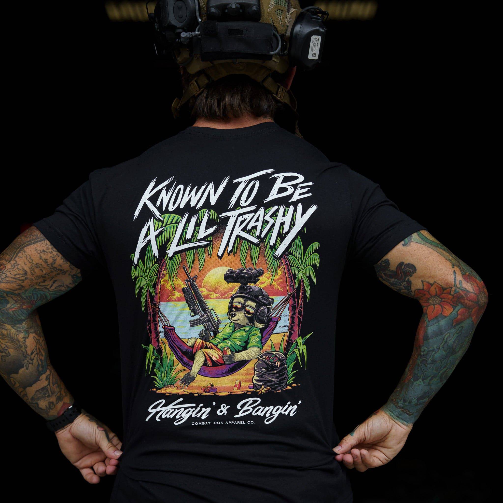 Known To Be A Lil Trashy Raccoon Men's T-Shirt - Combat Iron Apparel Co.