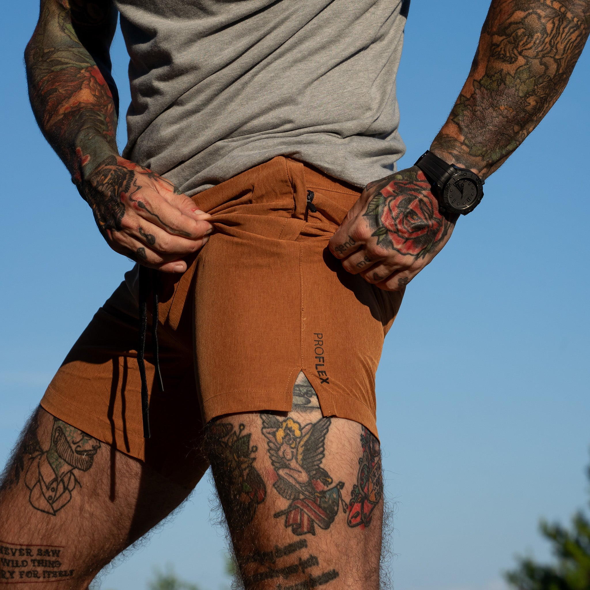 Summit Adventure Men's Proflex Shorts | 6" - Combat Iron Apparel Co.