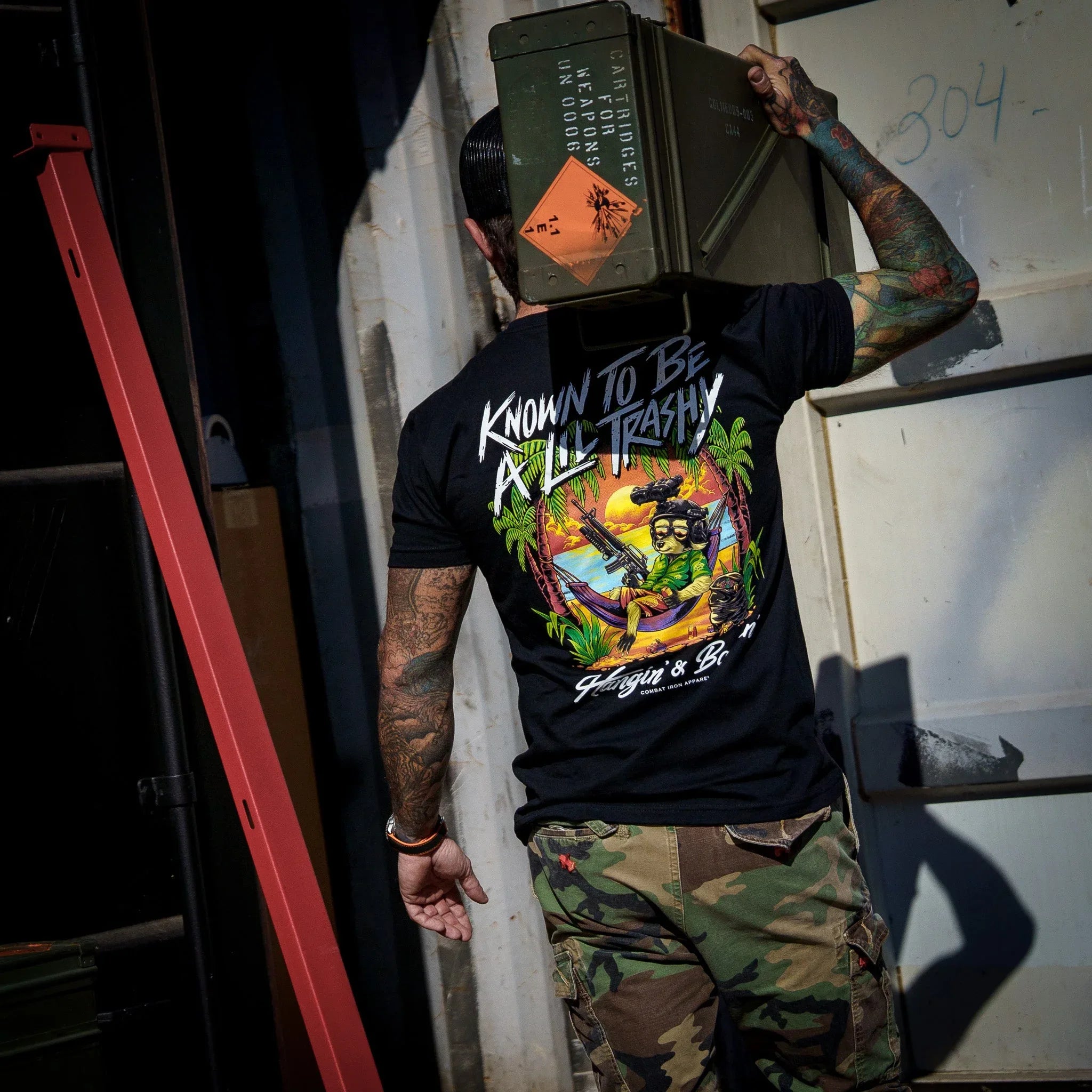 Known To Be A Lil Trashy Raccoon Men's T-Shirt - Combat Iron Apparel Co.