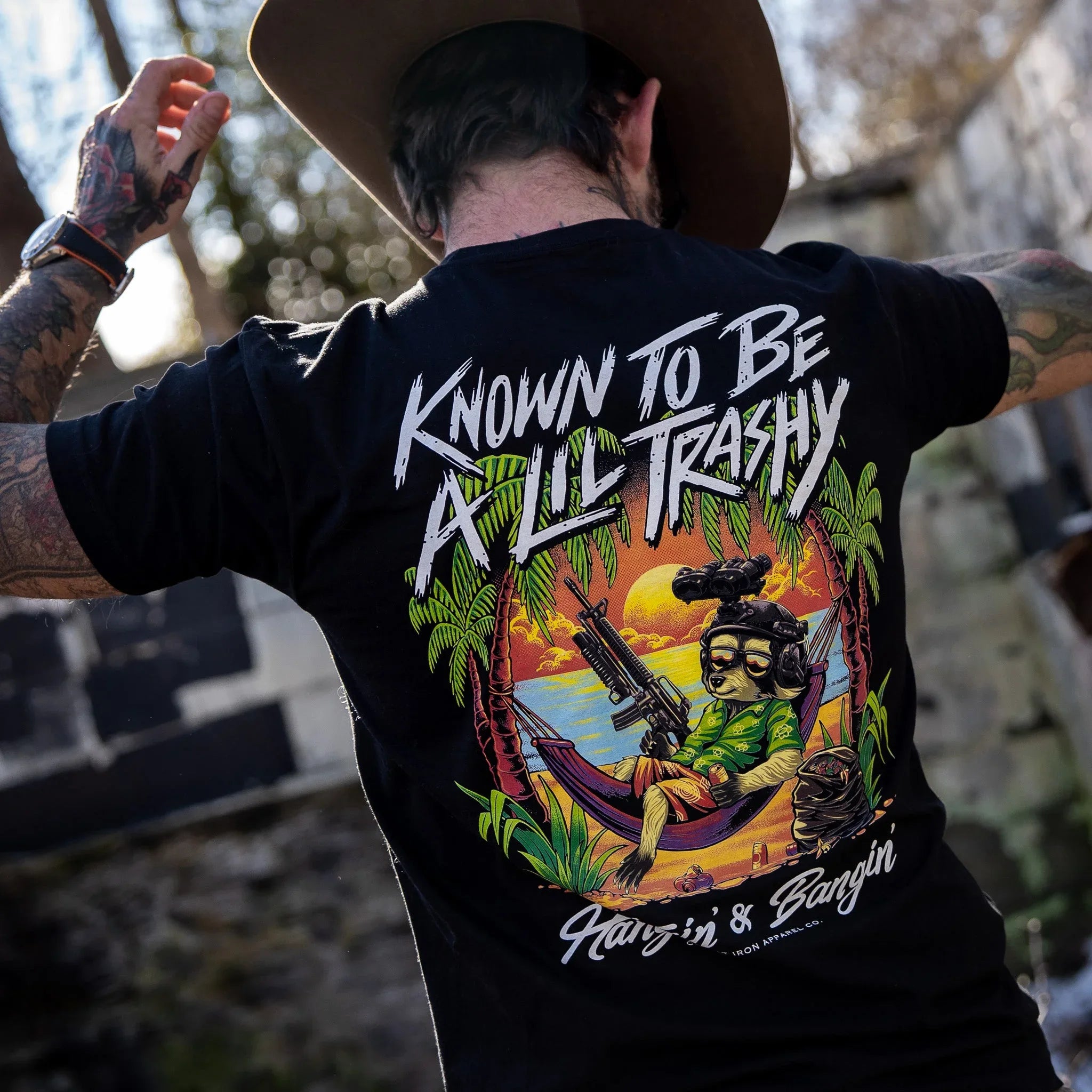 Known To Be A Lil Trashy Raccoon Men's T-Shirt - Combat Iron Apparel Co.