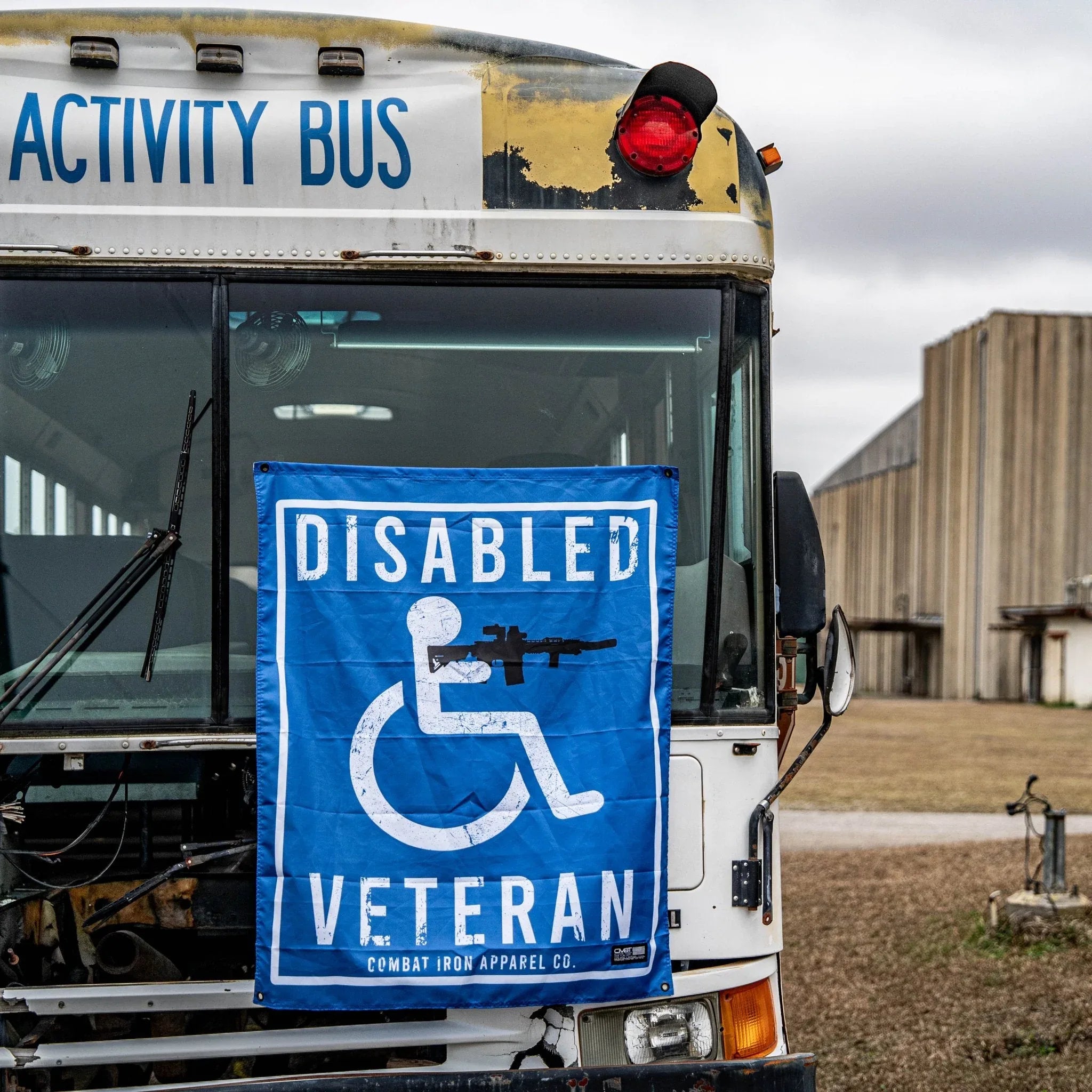 Disabled Veteran Sign 3'x3' Flag - Combat Iron Apparel Co.