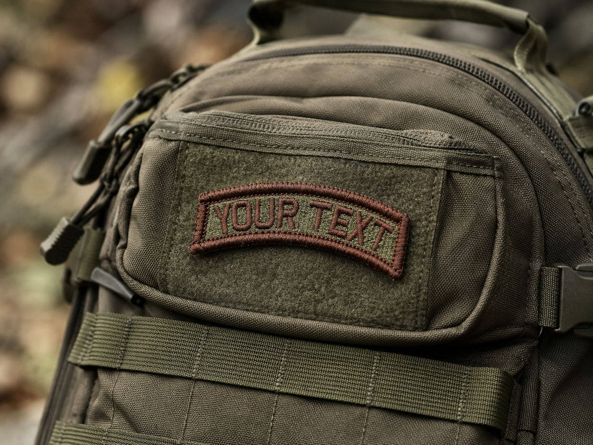 Custom Text Patch Fully Embroidered USAF OCP/Spice - Long Tab