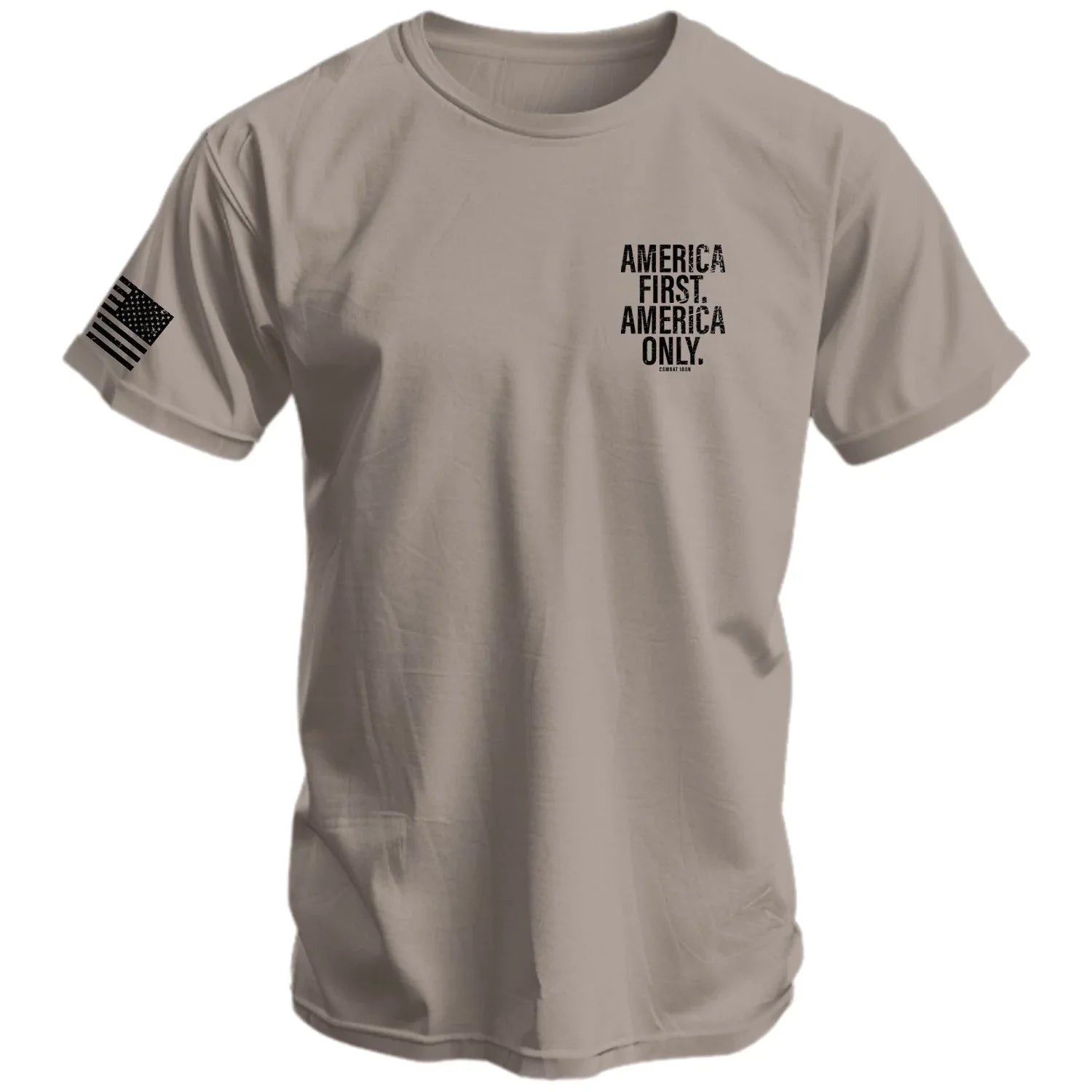 America First. American Only. Men's T-Shirt - Combat Iron Apparel Co.