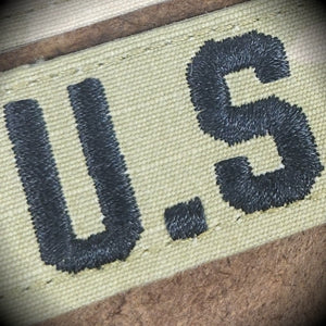 3 Piece Custom Army Name Tape & Rank Set w/ Hook Fastener Backing - 3-Color OCP