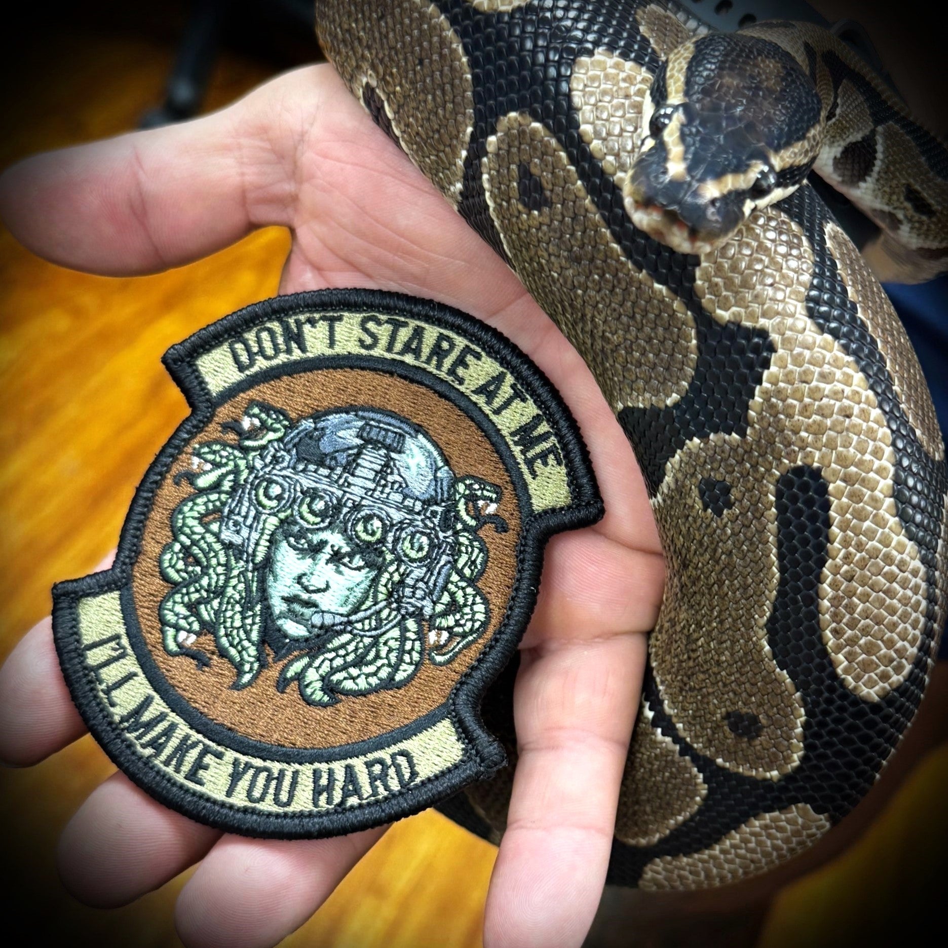 August 2026 POTM - Don't Stare At Me I'll Make You Hard - 4" Embroidery Patch