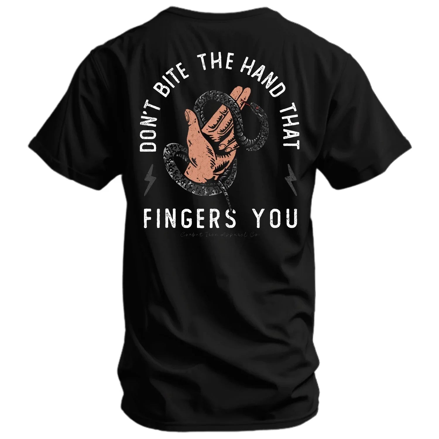 Don't Bite The Hand That Fingers You Men's T-Shirt - Combat Iron Apparel Co.