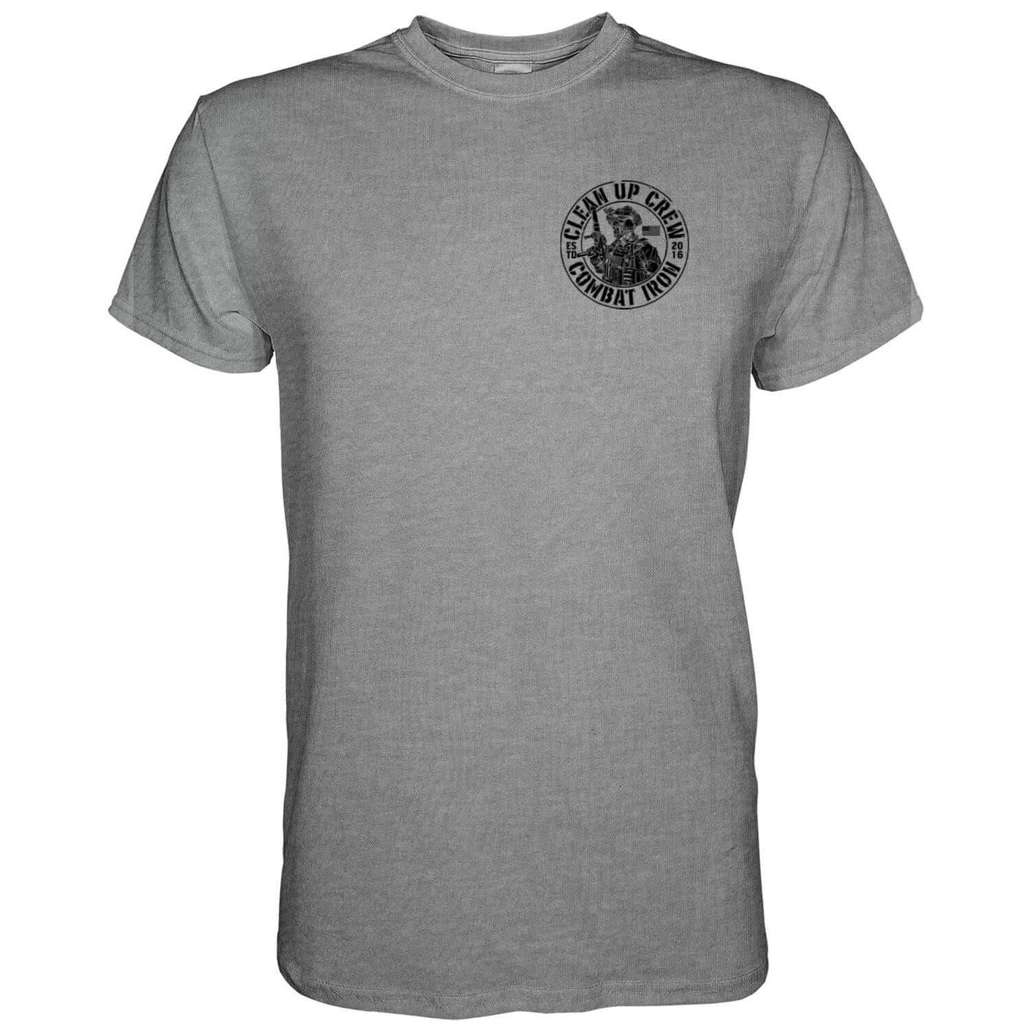 Clean up Crew Operator Skull Men's T-Shirt - Combat Iron Apparel Co.